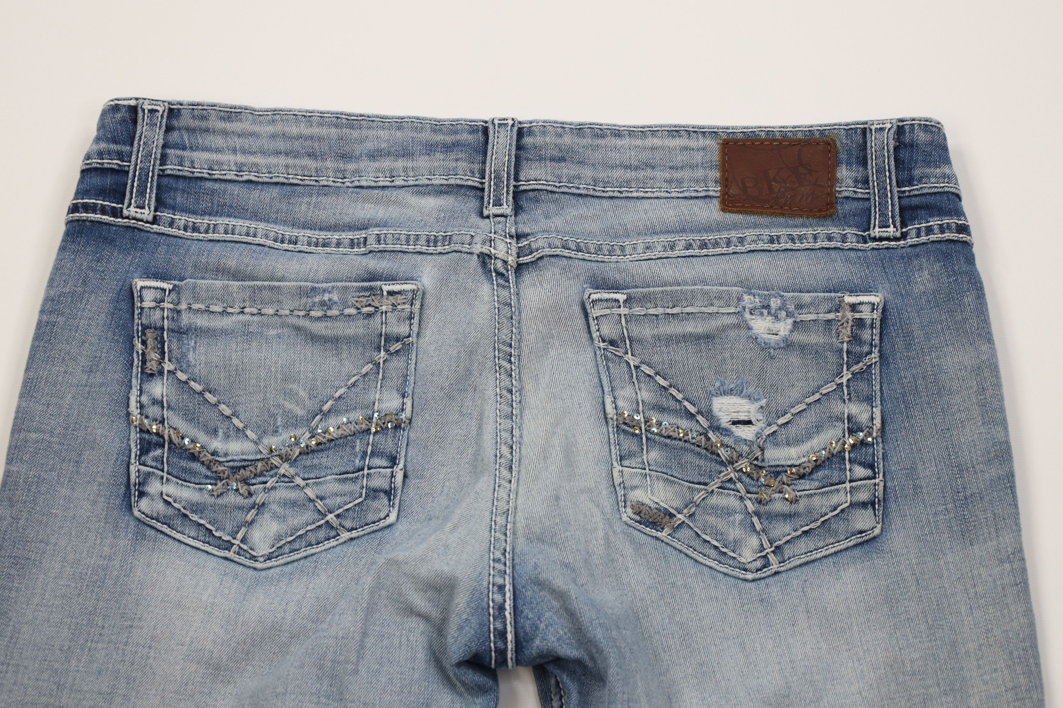 Vintage Buckle BKE Stitch Stretch Sabrina Bootcut Flared Jeans Size 30" / US 8 / IT 44 - 12 Thumbnail