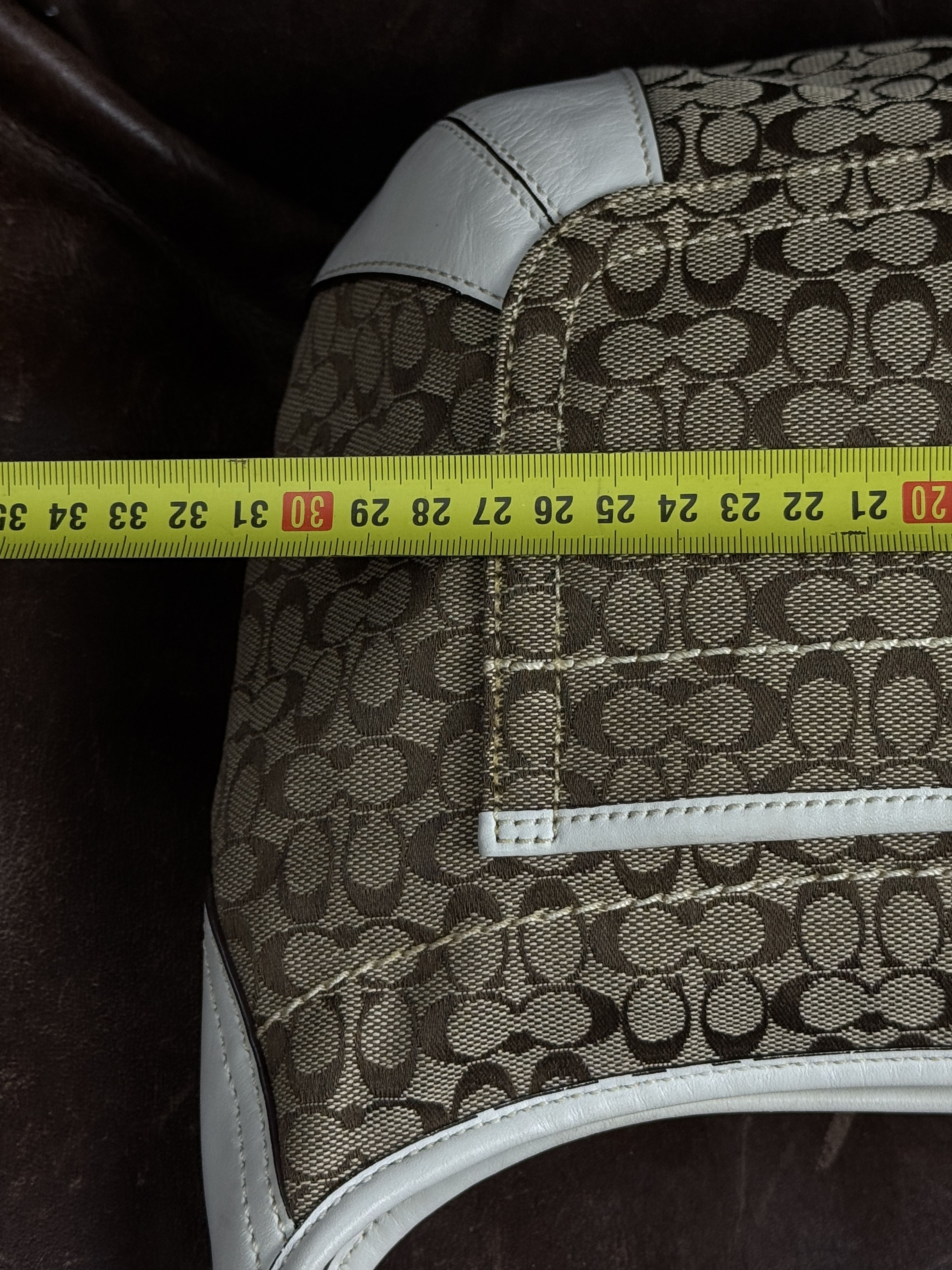 Coach Vintage Coach Ergo Hobo Signature Bag White and Beige Size ONE SIZE - 15 Thumbnail