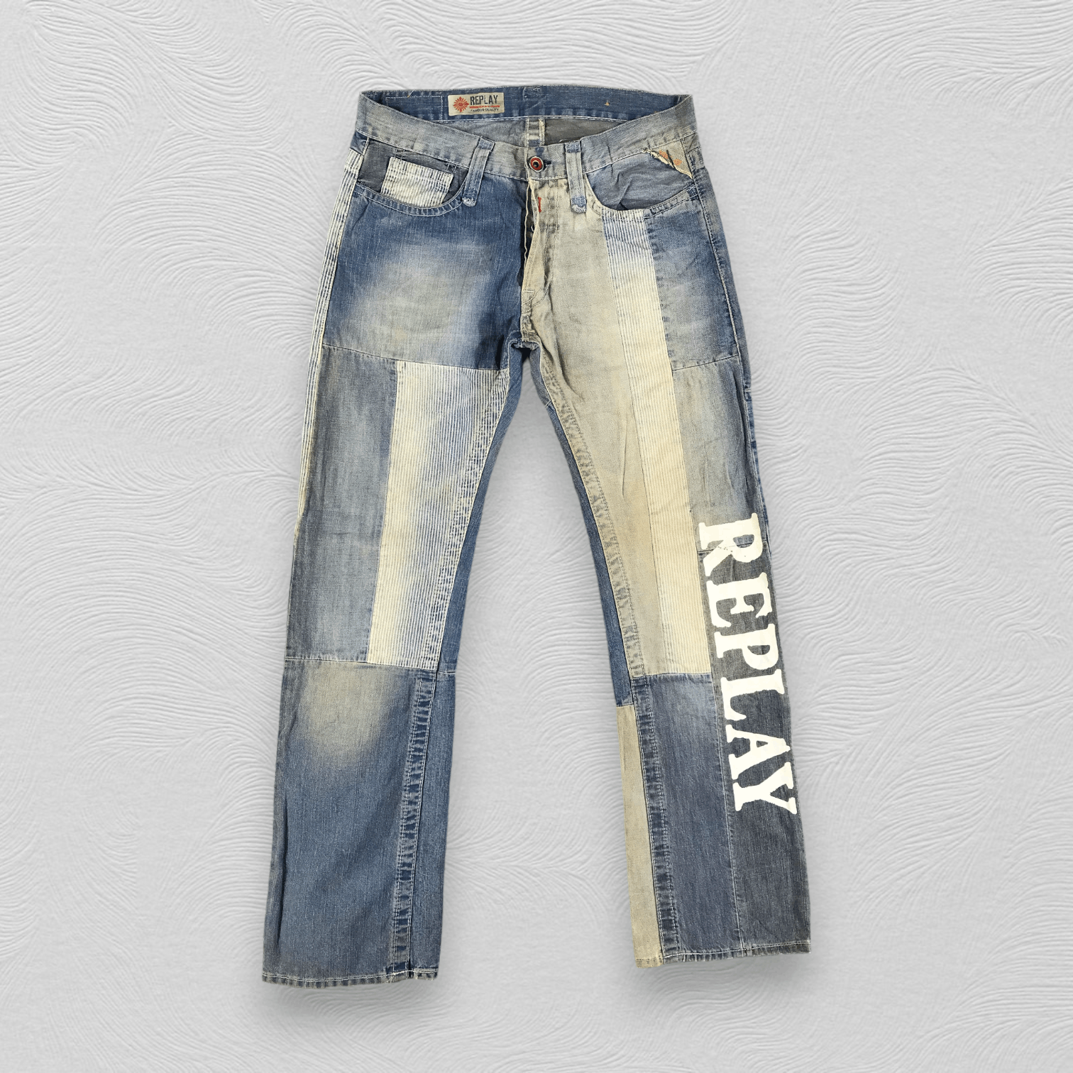 Replay Replay Jeans Patchwork Denim KJ2112 Size US 31 - 1 Thumbnail