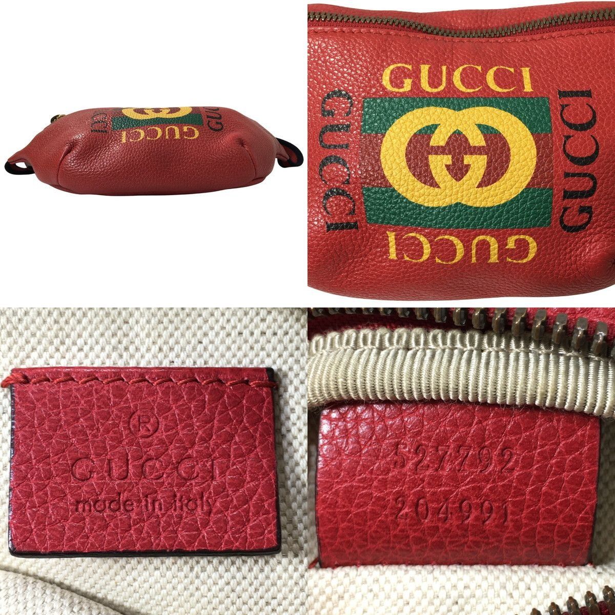 Gucci GUCCI Print Small Belt Bag Red 527792 0 Size ONE SIZE - 7 Thumbnail