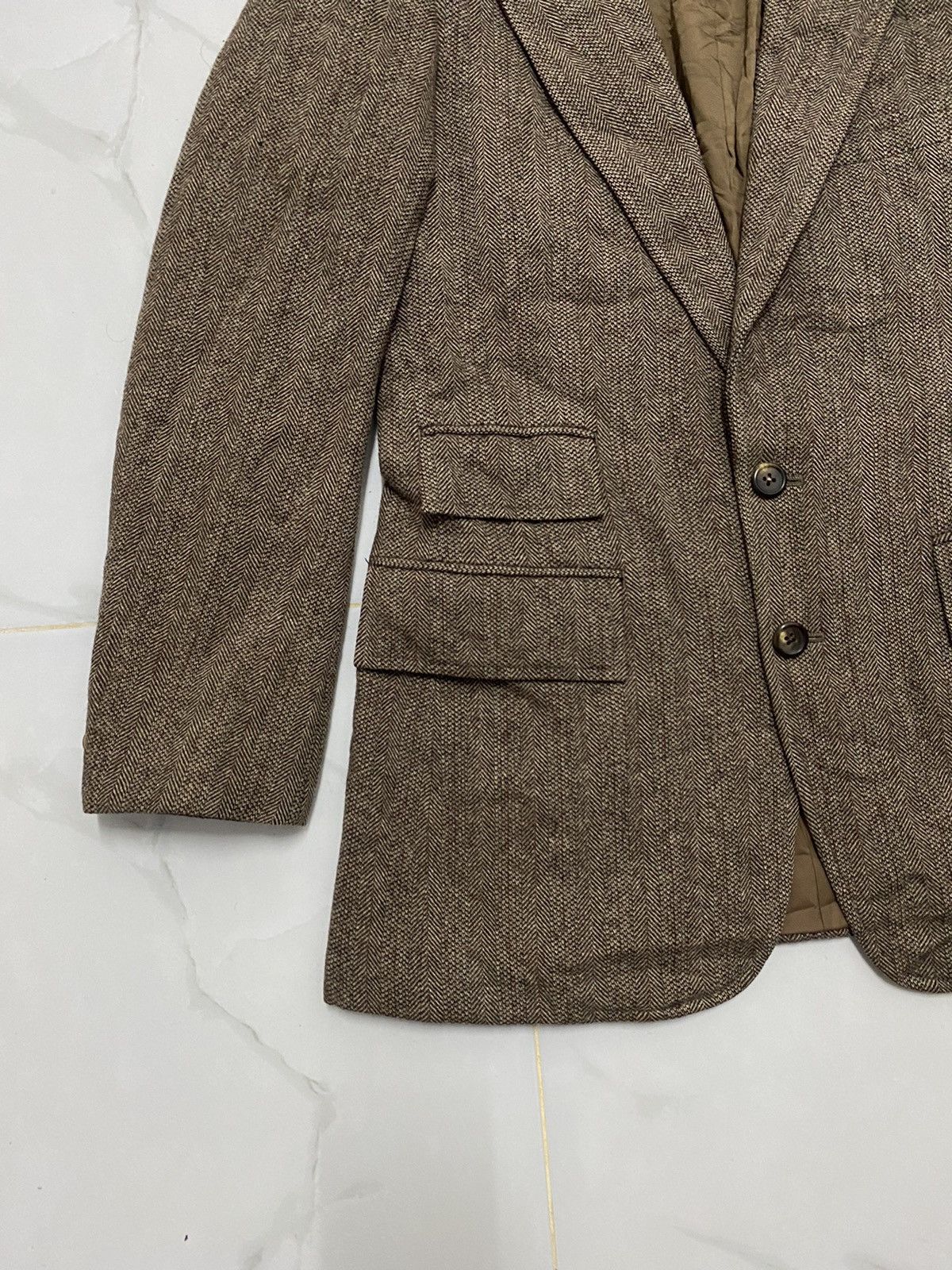 Polo Ralph Lauren Vintage Polo Ralph Lauren Tweed Wool Coat Blazer Jacket Size US S / EU 44-46 / 1 - 4 Thumbnail