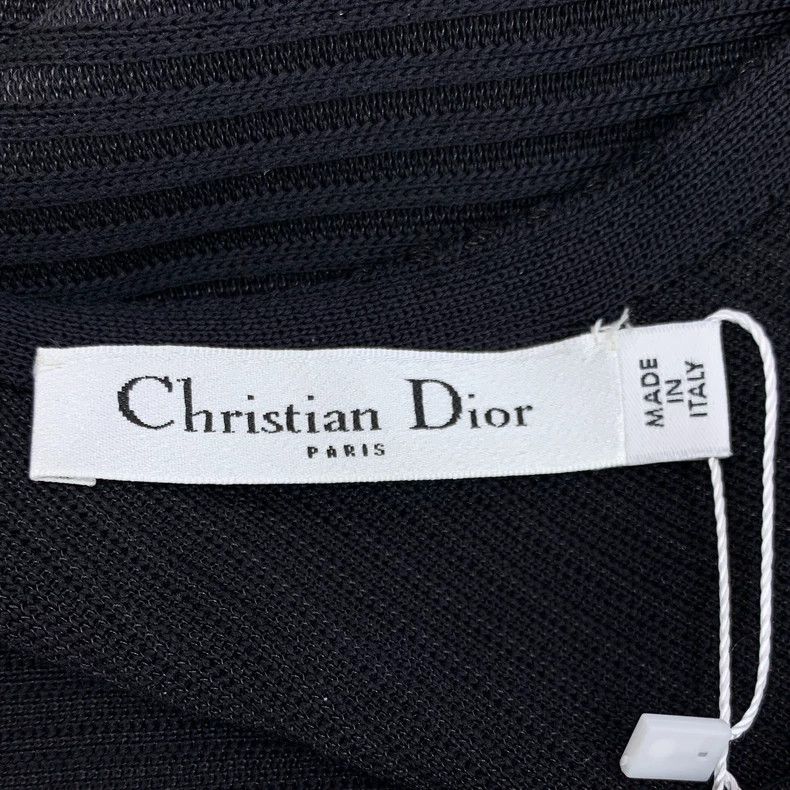 Dior Dior Black silk V-neck long-sleeved dress Size XS / US 0-2 / IT 36-38 - 5 Thumbnail