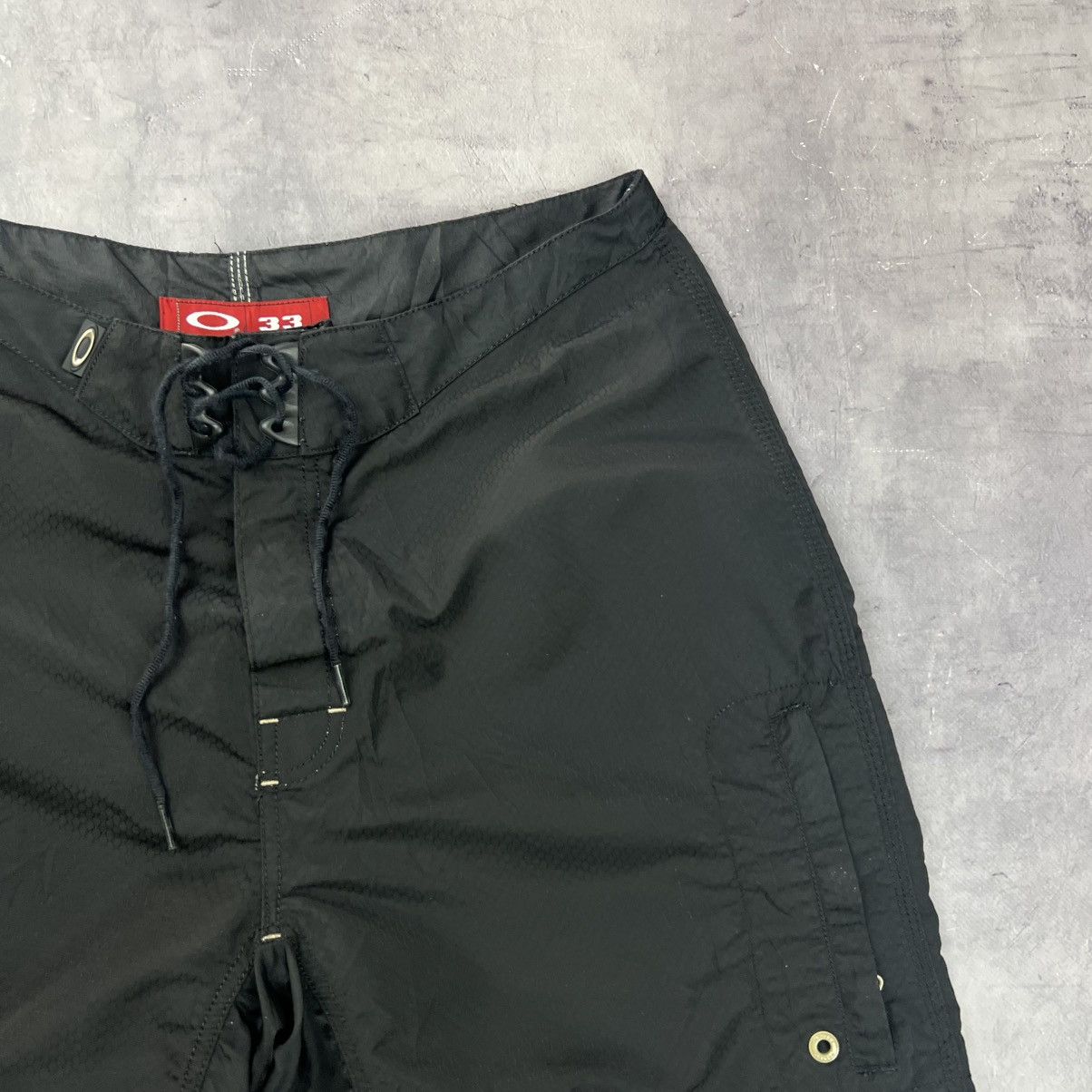 Vintage Rare! Oakley Vintage Nylon Big Logo Cargo Shorts 90s Size US 33 - 8 Thumbnail