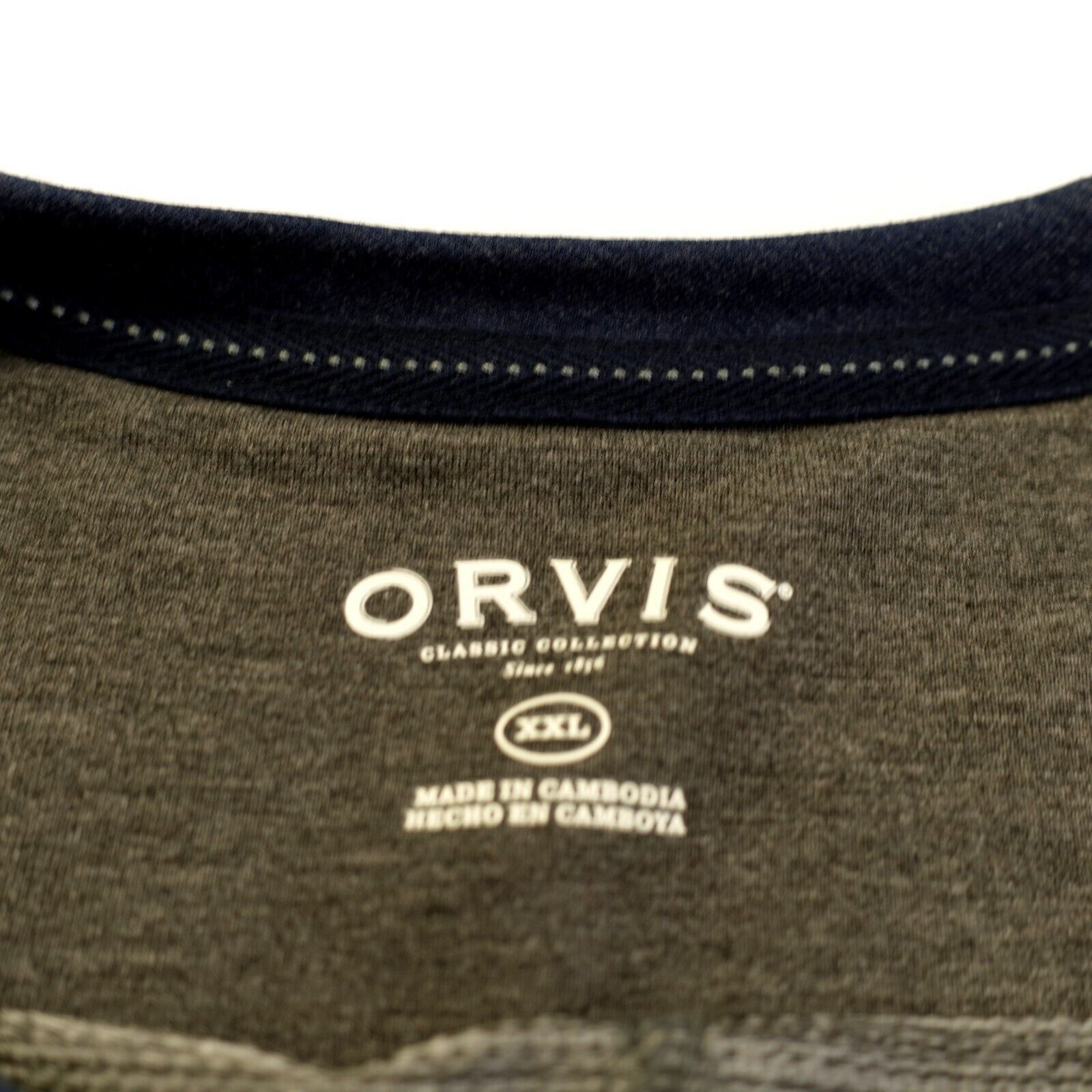 Orvis Orvis XXL Blue Gray Long Sleeve Crew Neck Sweater Tee Polyes Size US XXL / EU 58 / 5 - 8 Thumbnail