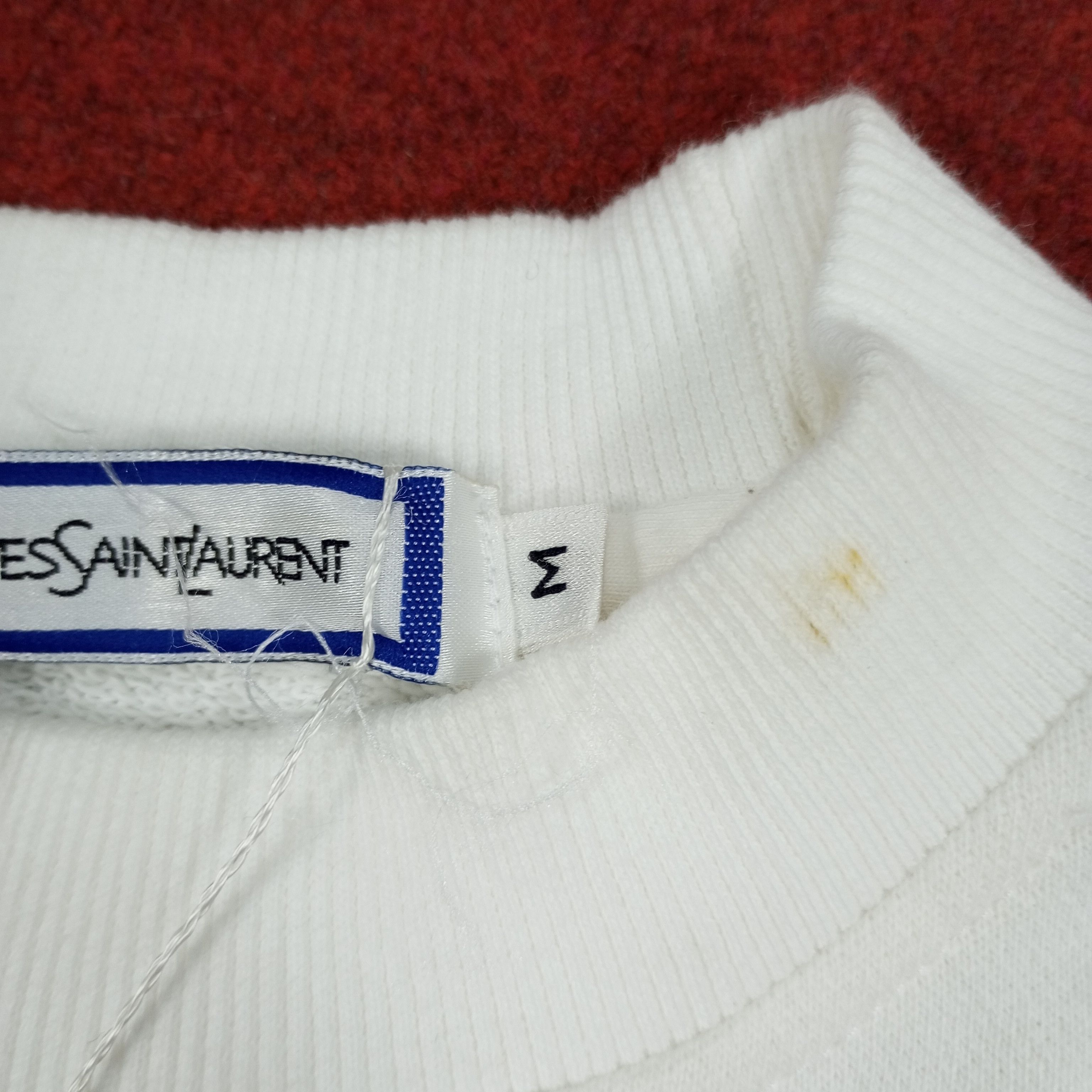 Vintage Yves Saint Laurent Paris Fashion Designer Brand Sweatshirt Size US M / EU 48-50 / 2 - 7 Thumbnail