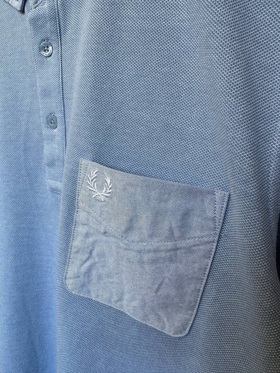 Fred Perry Fred Perry Sky Blue Button-Down Polo Shirt Slim Fit Pocket Size US XL / EU 56 / 4 - 8 Thumbnail