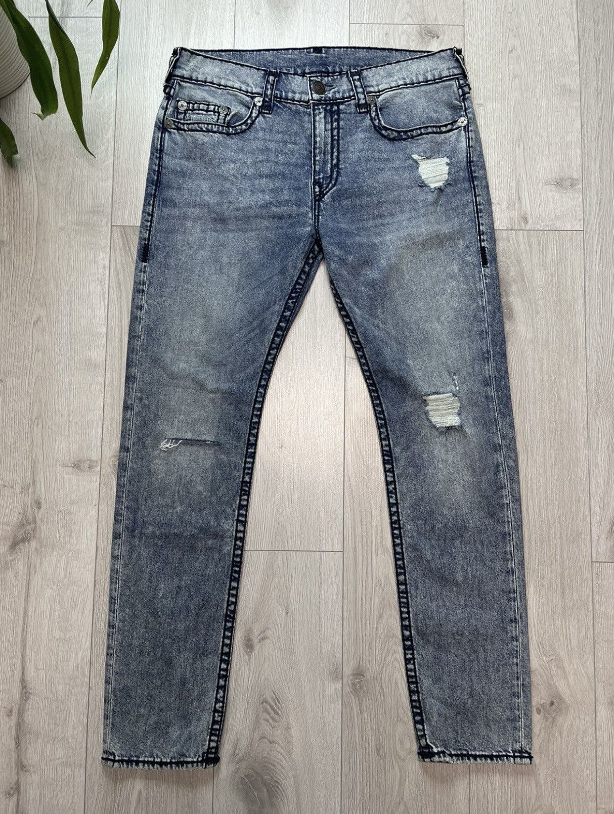 True Religion × Vintage True Religion Cool Distressed Vintage Jeans Size US 36 / EU 52 - 2 Thumbnail