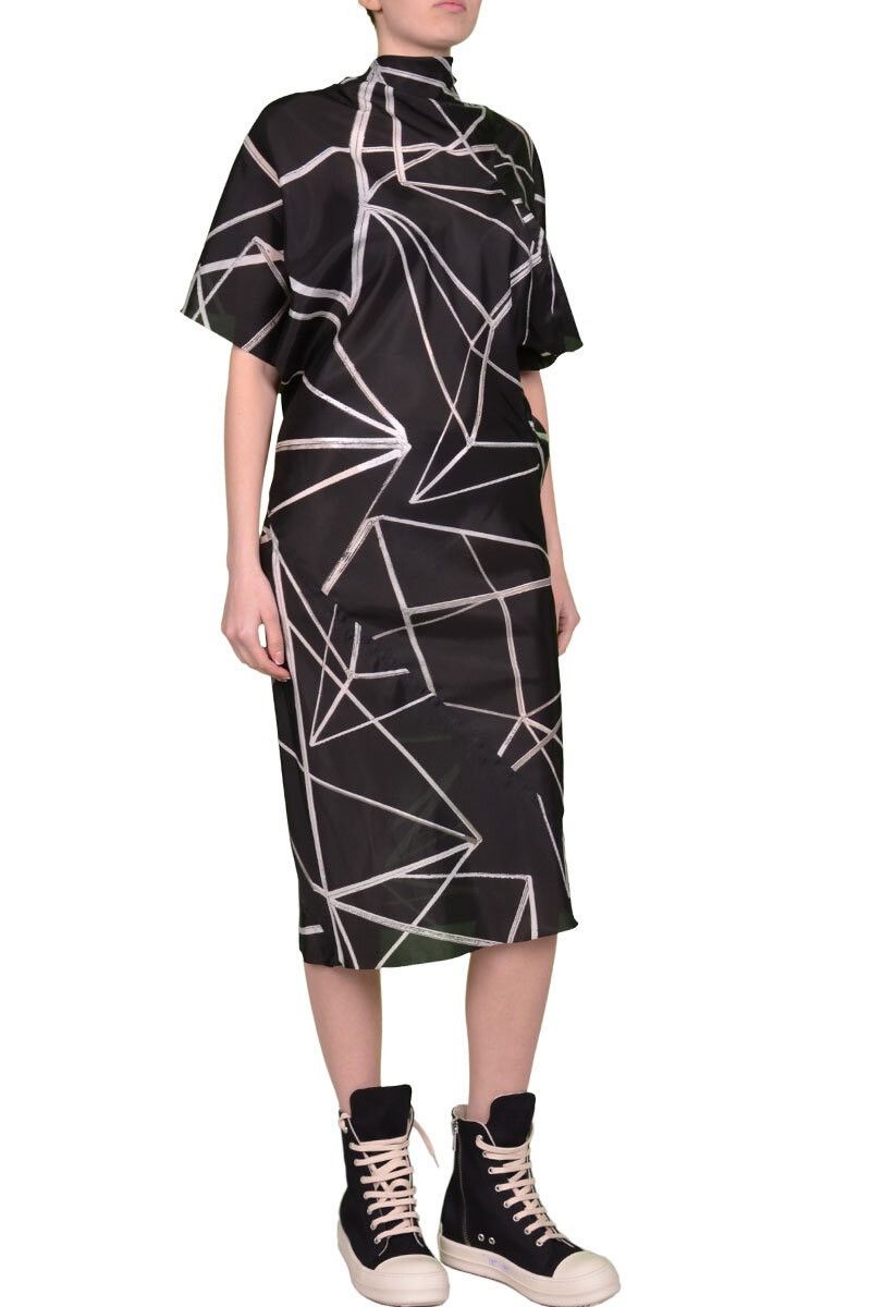 Rick Owens Last Rick Owens Fogachine Magnum Geometric Print Dress Size S / US 4 / IT 40 - 4 Thumbnail