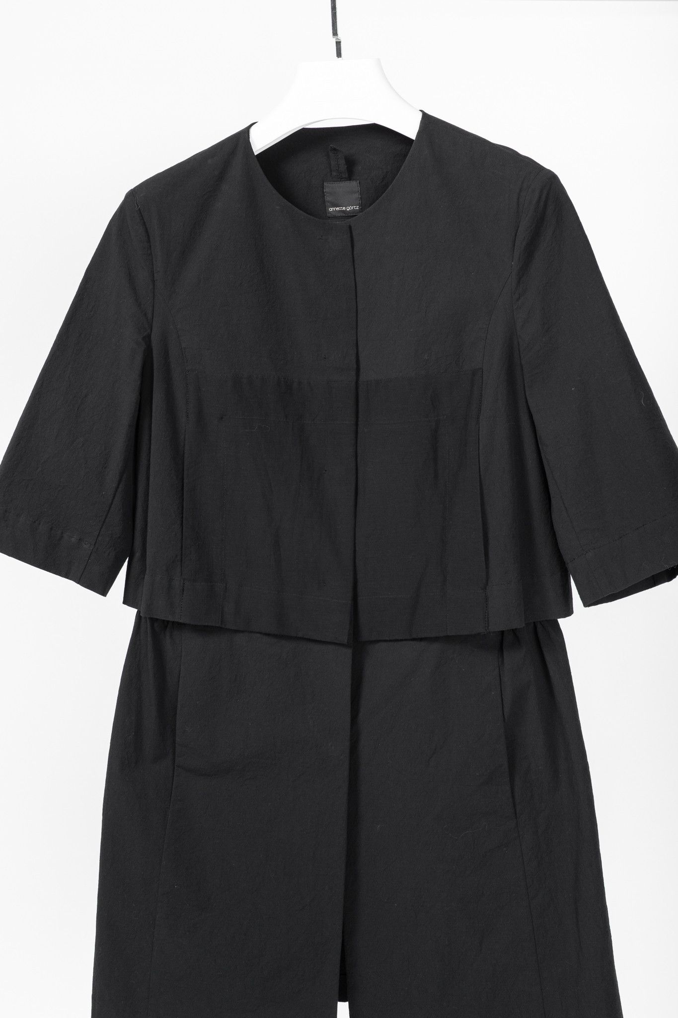 Annette Gortz Annette Gortz SS/20 Evox Nero Cotton Snap-Off Jacket Size S / US 4 / IT 40 - 4 Thumbnail