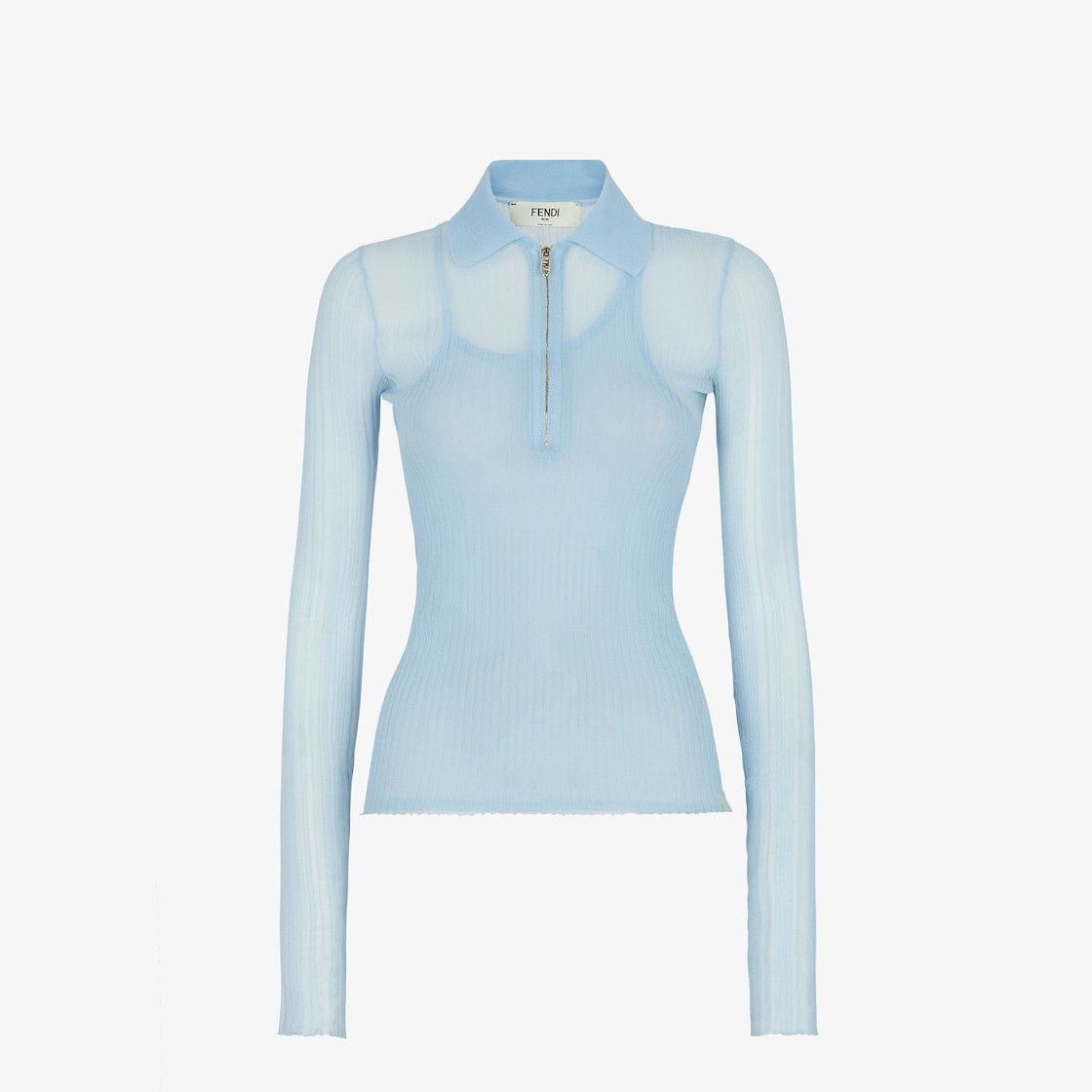 Fendi o1s1wg110925 Pullover in Light Blue Size L / US 10 / IT 46 - 1 Thumbnail