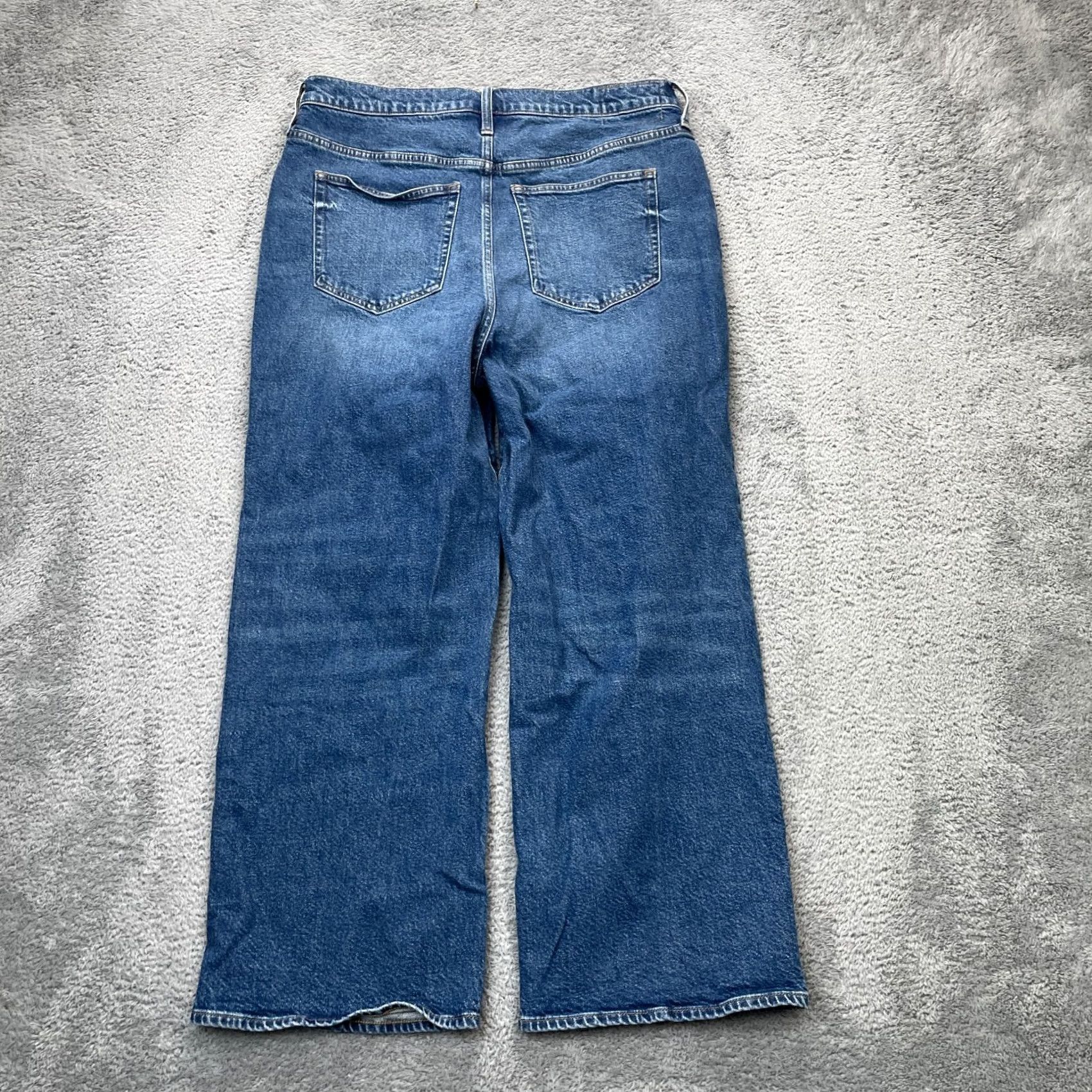 J.Crew J Crew Jeans Womens Blue 32 Slim Fit Wide Leg Stretch Cotton Denim Size 24" / US 00 / IT 34 - 2 Thumbnail