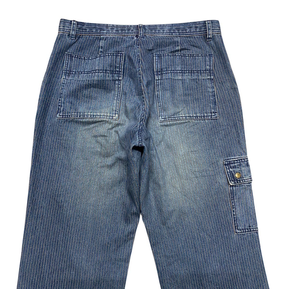 Comme Ca Ism × Japanese Brand COMME CA ISM Denim Hickory Flare Pants Size US 32 / EU 48 - 10 Thumbnail