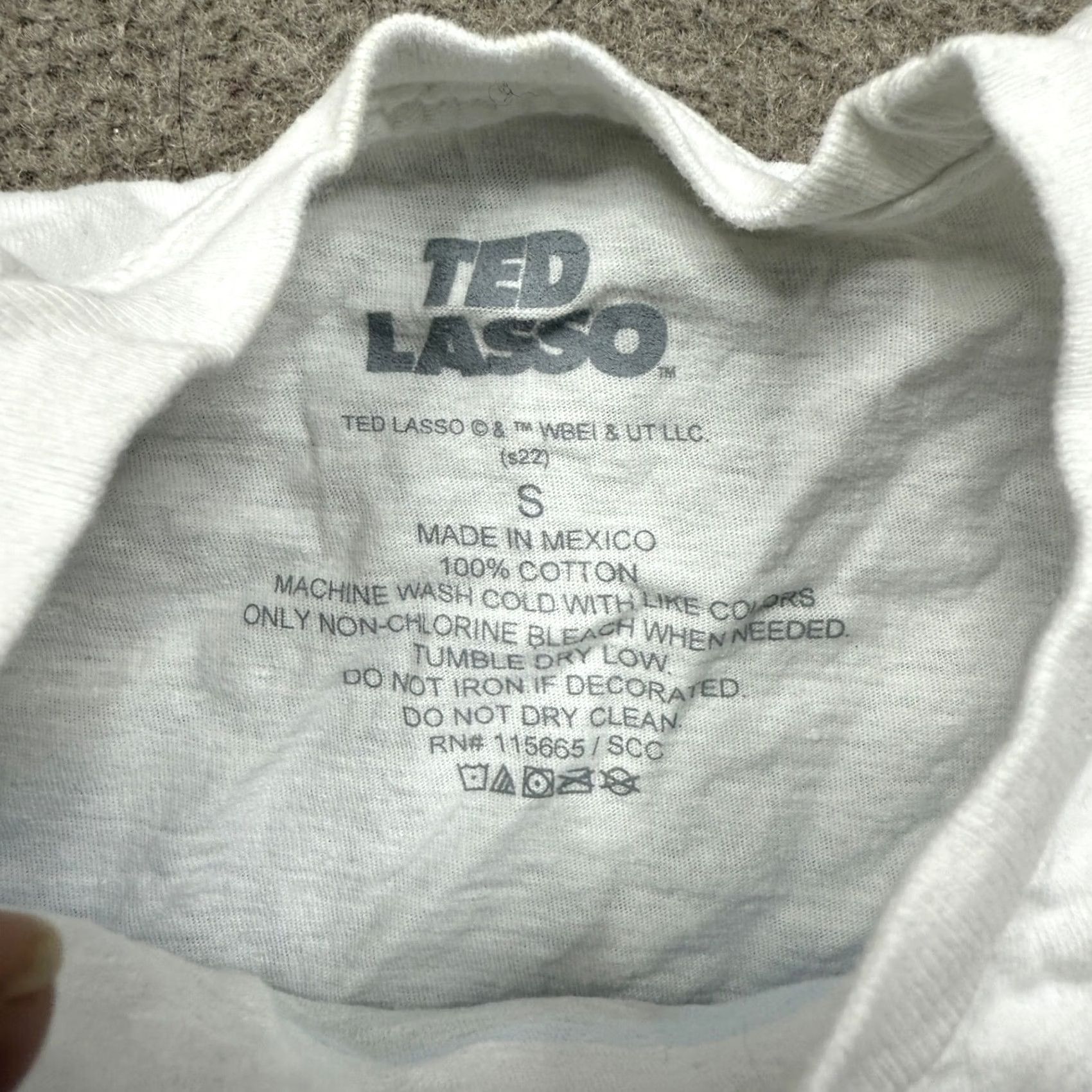 Vintage Ted Lasso Shirt Adults Size Small S White Short Sleeve Crew Neck Casual Mens Size US S / EU 44-46 / 1 - 2 Thumbnail