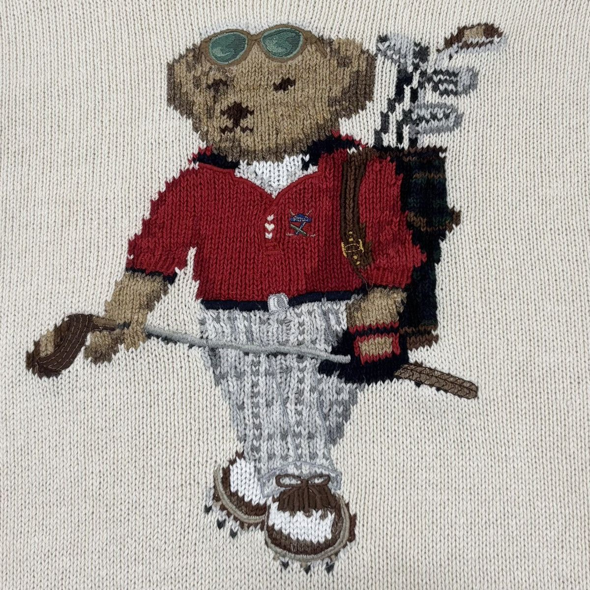 Polo Ralph Lauren 90s Vintage Polo Ralph Lauren Sport Bear Golf Knit Sweater Size US S / EU 44-46 / 1 - 5 Thumbnail