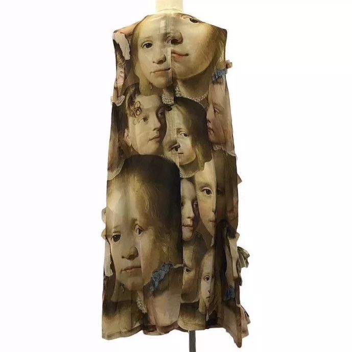 Comme des Garcons Comme Des Garcons Portrait Print 3-D Floral Patchwork Cut Size M / US 6-8 / IT 42-44 - 2 Thumbnail