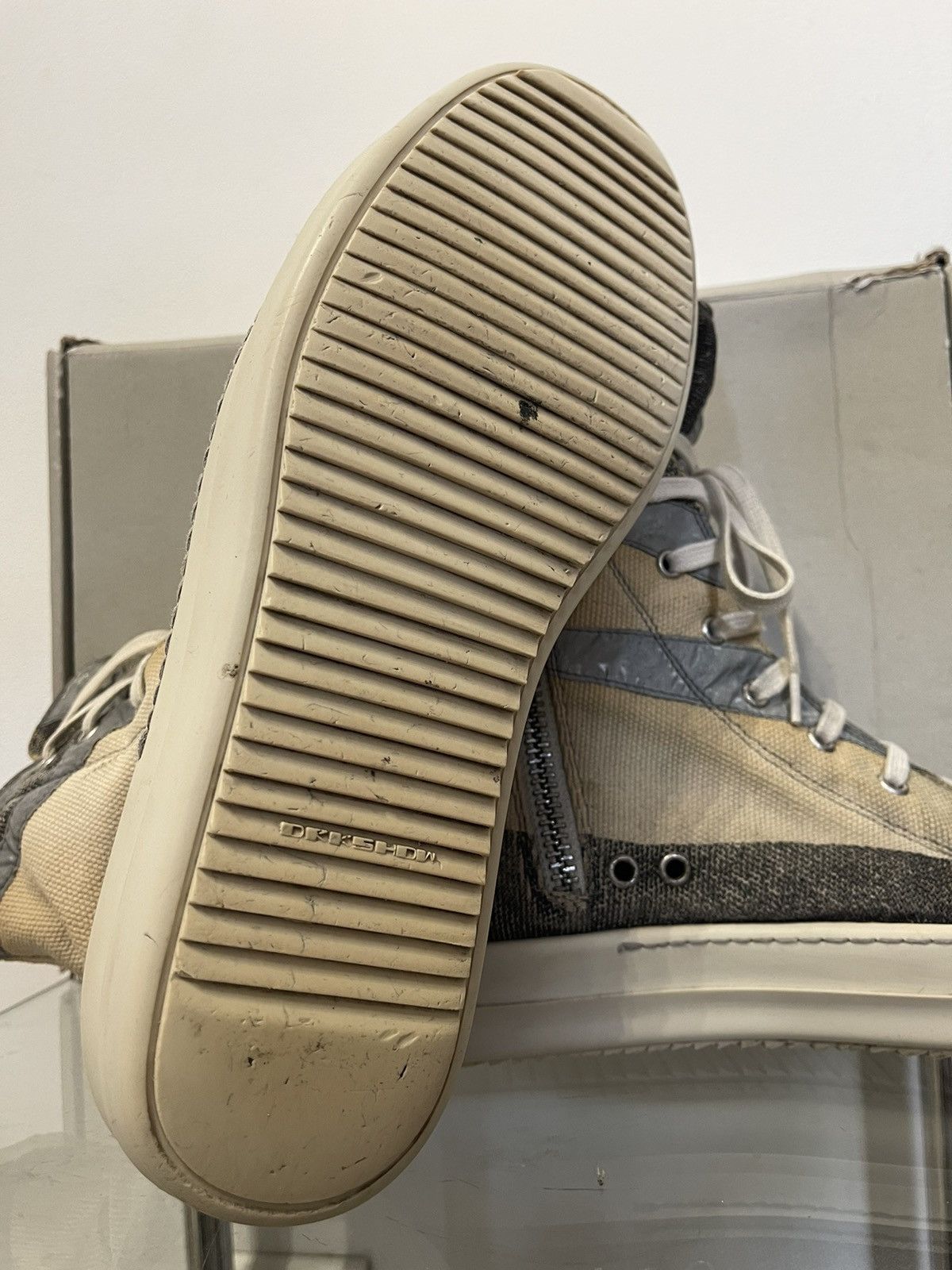 Rick Owens Rick Owens Drkshdw 2015 Reflective 3M Ramones High Size US 9.5 / EU 42-43 - 10 Thumbnail