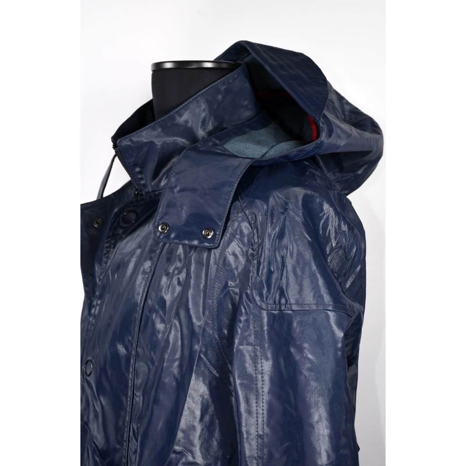 Hugo Boss HUGO BOSS Jacket Rain Coat Waterproof 50 Men Blue 40% Cotton 32% Polyester 28% Polyurethane Casual Weather Modern Fit Mens Size US M / EU 48-50 / 2 - 5 Thumbnail