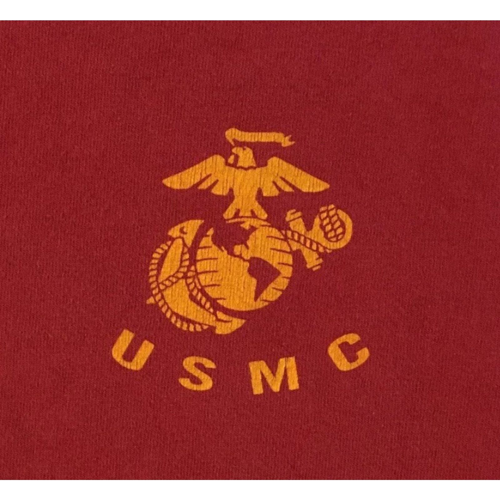Vintage VINTAGE 90s Marine Corps Faded Shirt M USA Army Military USMC Biker Skate Grunge 80s Shirt Mens M Red USA Marine Corps Grunge 90s 80s Vintage Size US M / EU 48-50 / 2 - 4 Thumbnail
