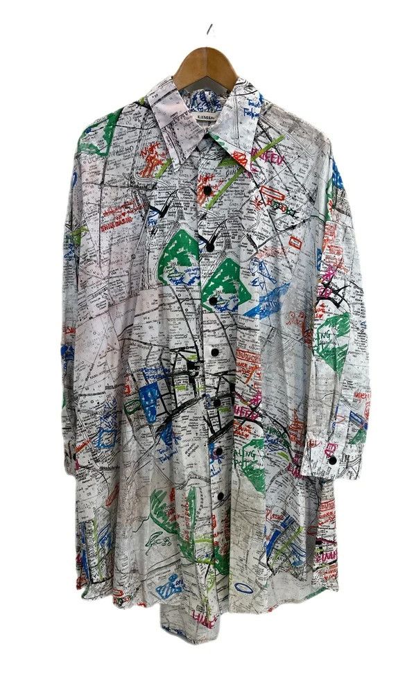 Yohji Yamamoto LIMI feuYohji Yamamot TOKYO MAP Long shirt dress Size US M / EU 48-50 / 2 - 1 Thumbnail