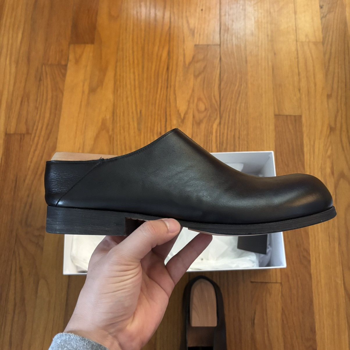 Moschino Black Cobbler Calf Shootie Size US 11 / EU 44 - 2 Thumbnail