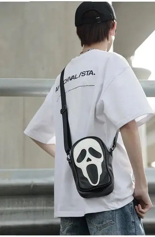 VIBE Y2K Scream Ghost Pattern Shoulder Bag Size ONE SIZE - 2 Thumbnail