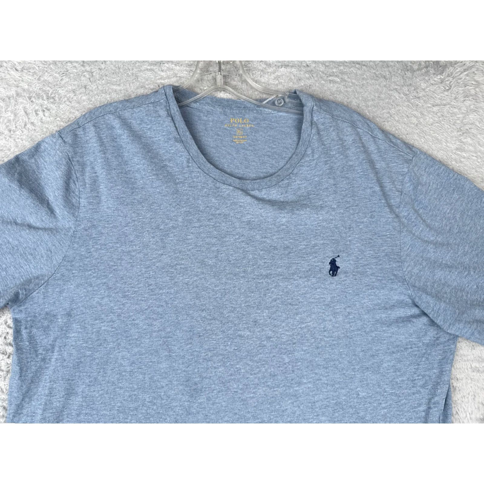Polo Ralph Lauren Polo Ralph Lauren Shirt Men XL Blue Long Sleeve Custom Fit Cotton Jersey Logo City Theme Size US XL / EU 56 / 4 - 4 Thumbnail