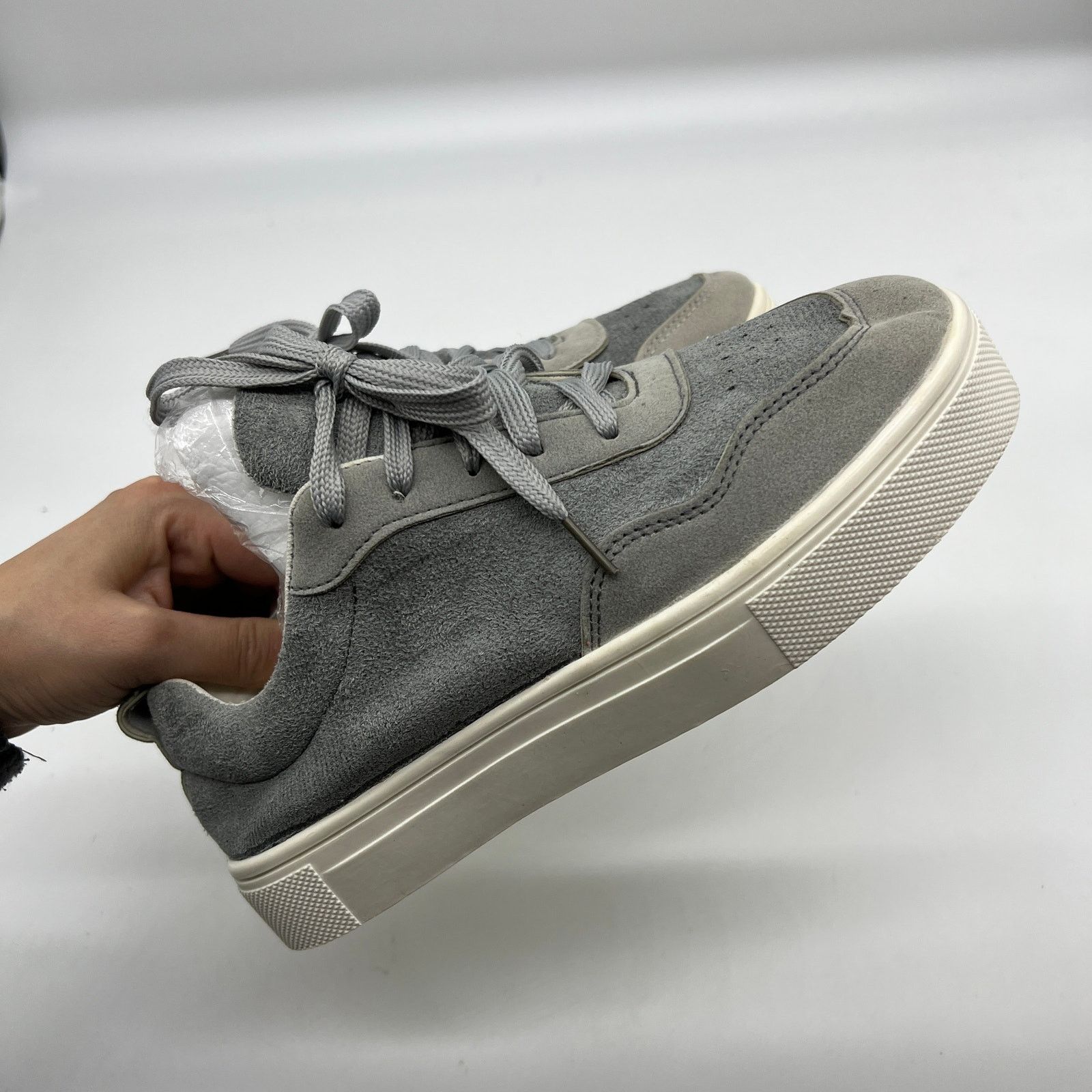 Other Womens Shoes Casual Lace Up Flat Closed Toe Gray Sneake Size US 6.5 / IT 36.5 - 5 Thumbnail