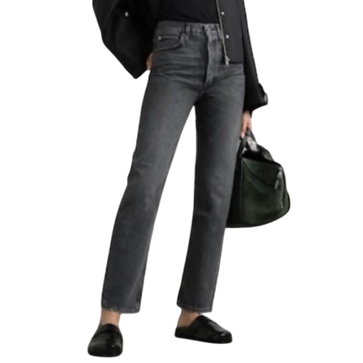 Agolde Agolde High-Rise Jeans in Gray | Size 28 Size 28" / US 6 / IT 42 - 6 Thumbnail