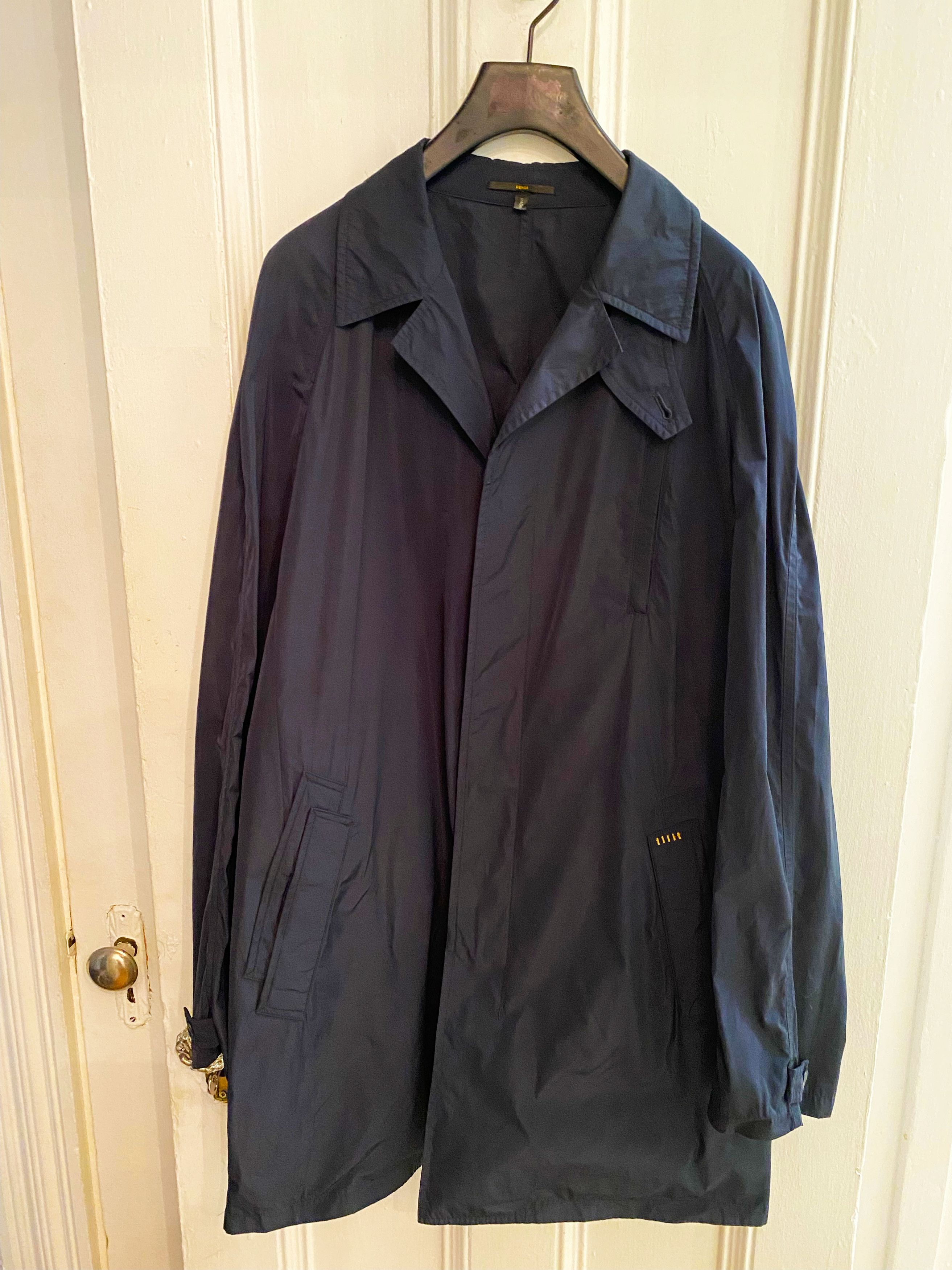 Fendi PLACKET FRONT WALKING COAT W/NECK GUARD Size US M / EU 48-50 / 2 - 1 Thumbnail