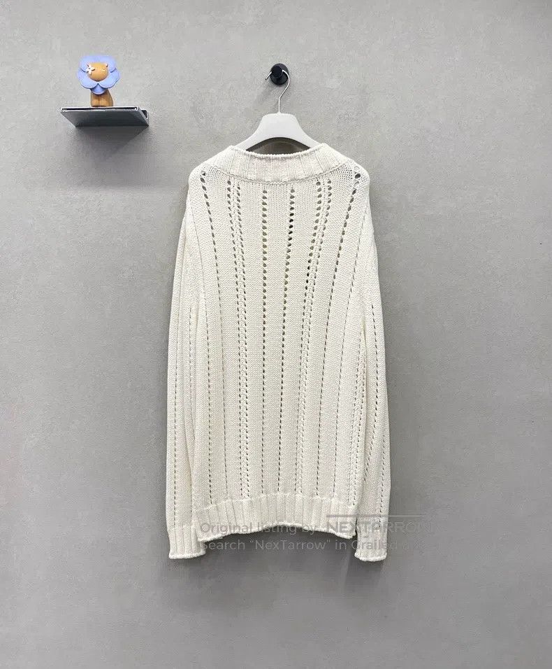 Hermes Hermes Light Beige Openwork Knit Top Size M / US 6-8 / IT 42-44 - 2 Thumbnail