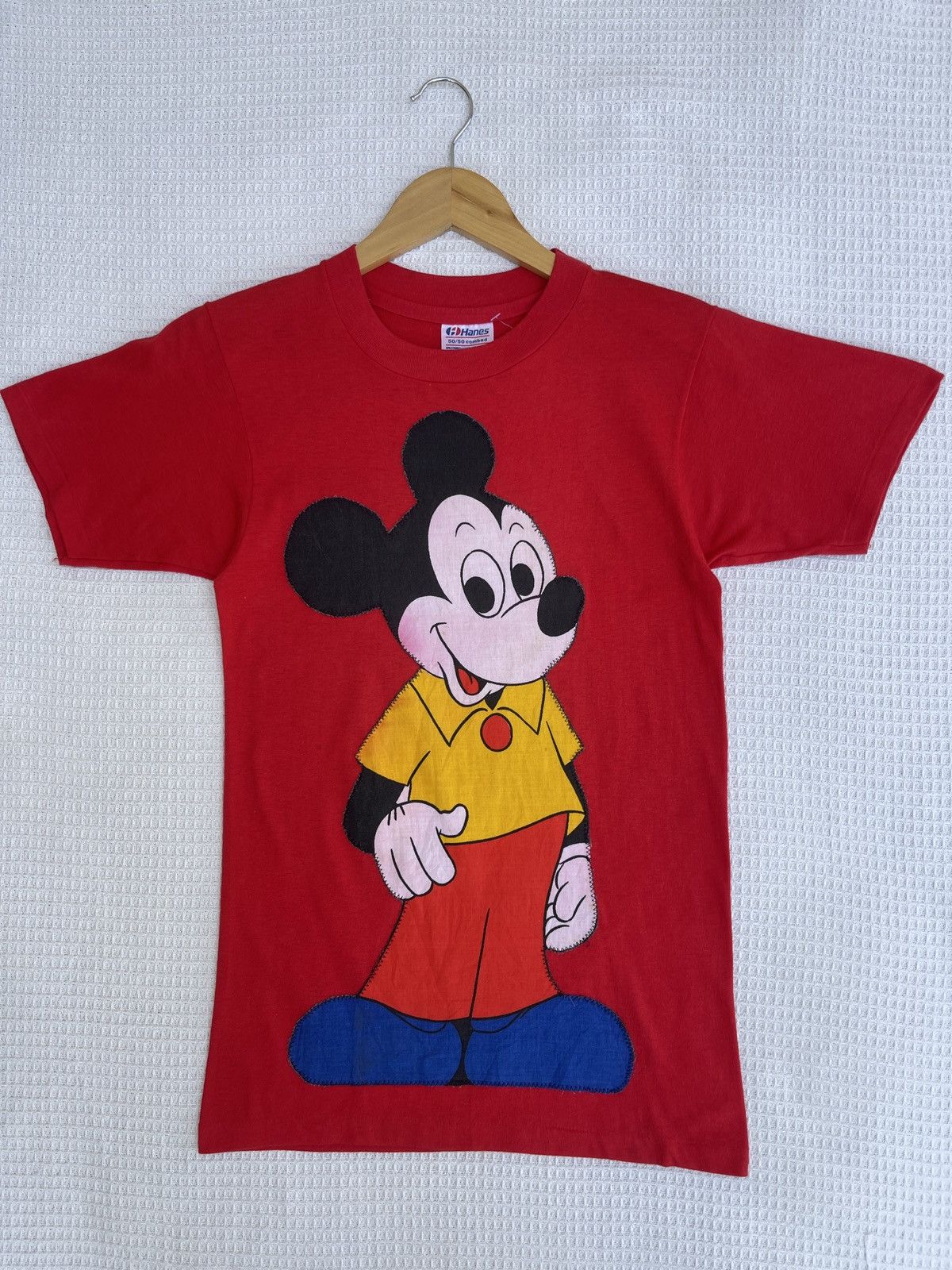 Disney × Mickey Mouse × Vintage Last Drop🔥Vtg 70s Mickey Mouse Back To The Future Movie Tee Size US S / EU 44-46 / 1 - 10 Thumbnail