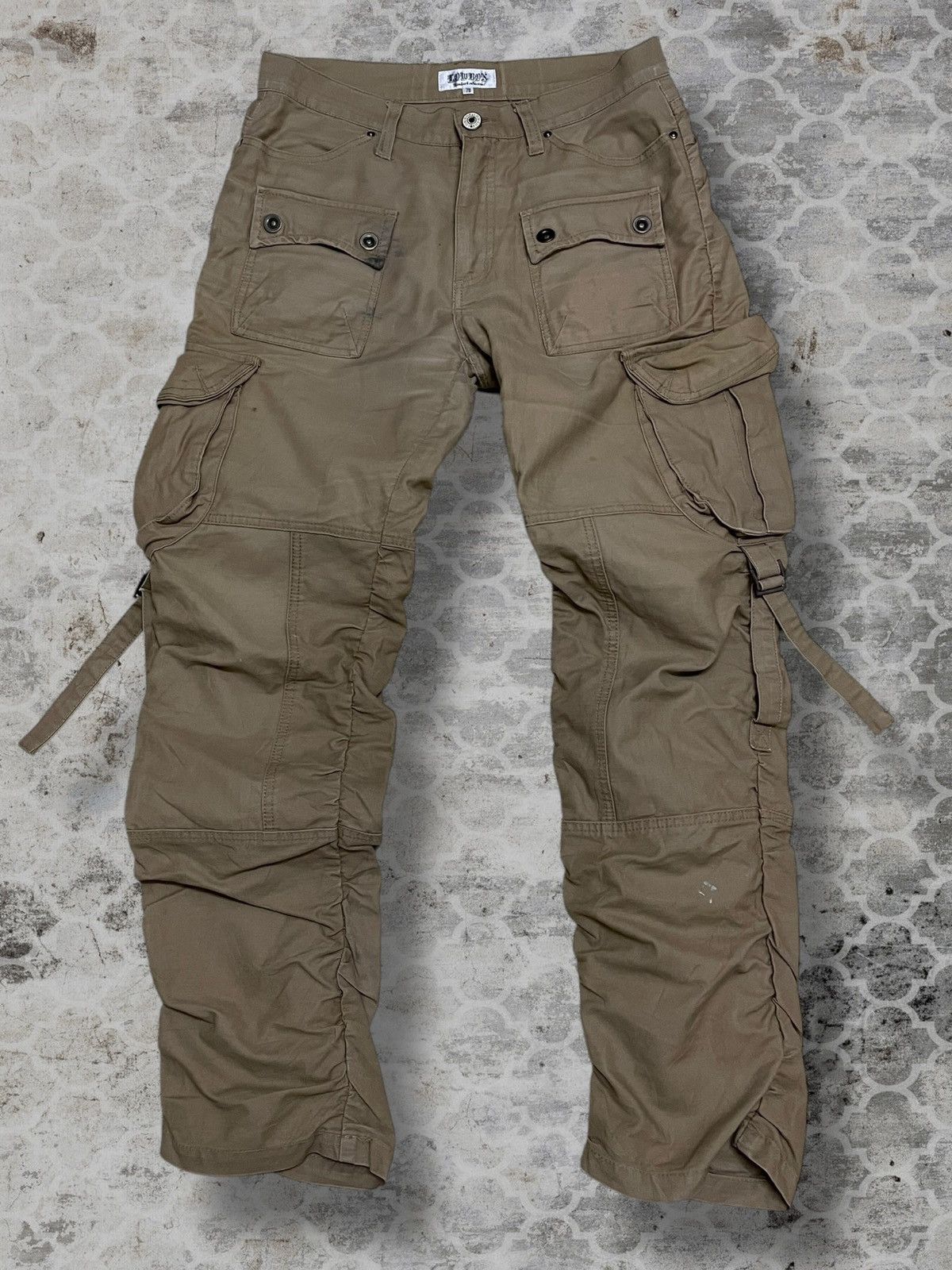 LOWBOX Vintage Og 1990s Japan Designer Lowbox Cargo Bondage Pant Size US 31 - 1 Thumbnail