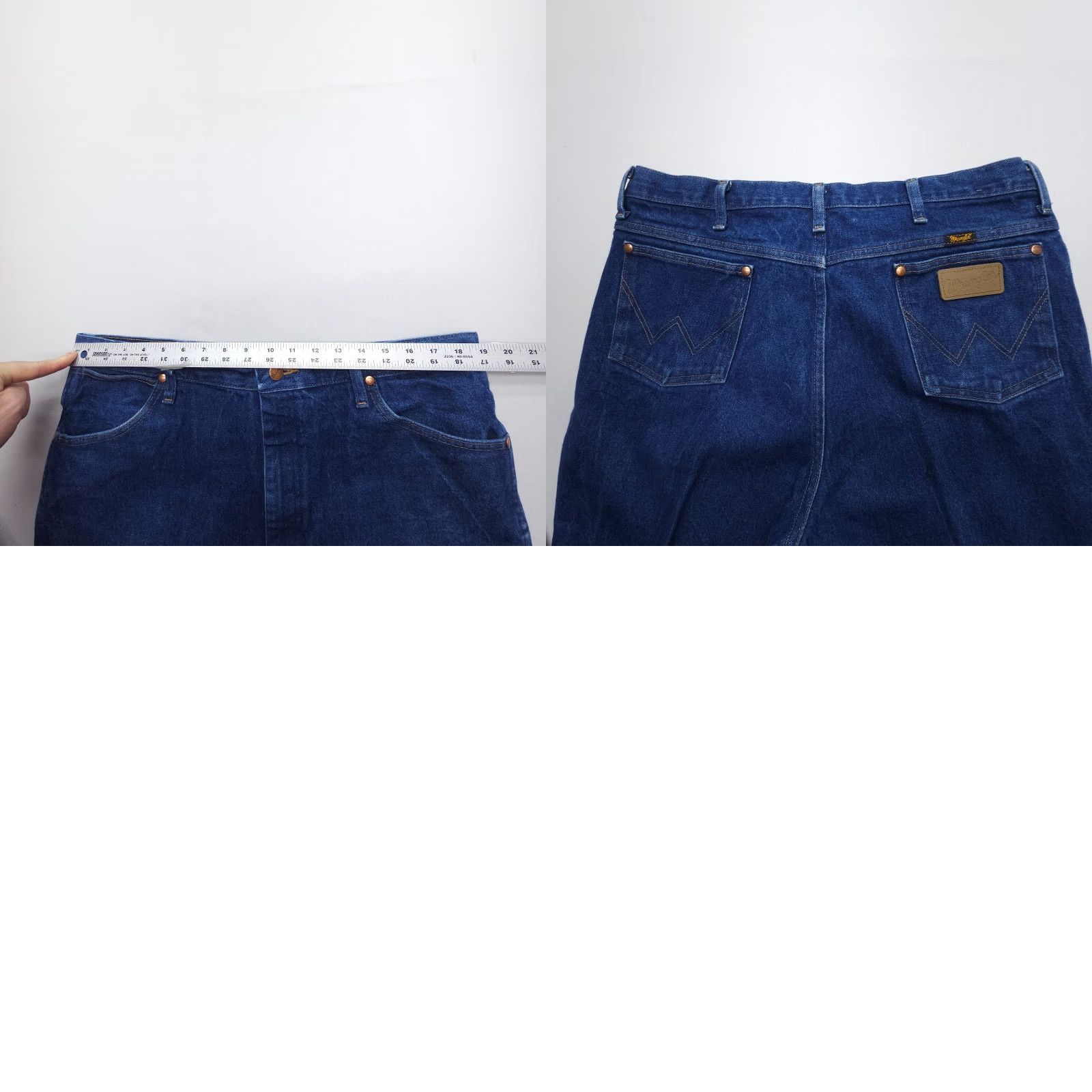 Wrangler Wrangler Cowboy Cut Jeans Mens 38 x 34 Dark Wash Denim Slim 5-Pocket USA Theme Model 13MWZ Size US 38 / EU 54 - 8 Thumbnail