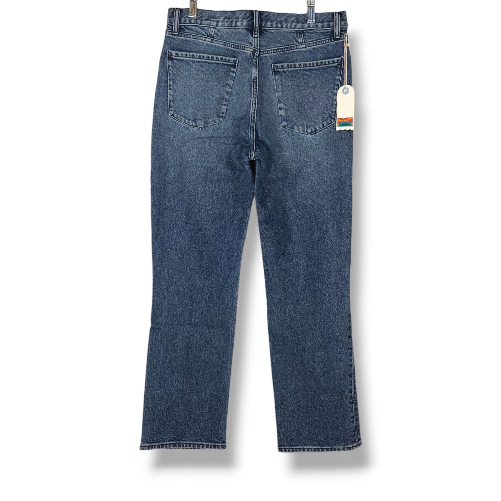 AG Adriano Goldschmied NWT Daily Blue Manya Straight Leg Jeans Sz 30x29.5 Champlain Size 30" / US 8 / IT 44 - 4 Thumbnail