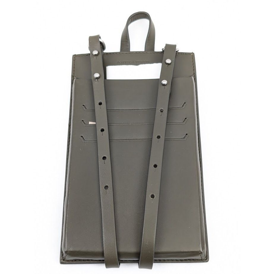 Bottega Veneta o1rshd1 Q:3 / Size: OS / Paper Calf Perforated Case in Kaki Size ONE SIZE - 14 Thumbnail
