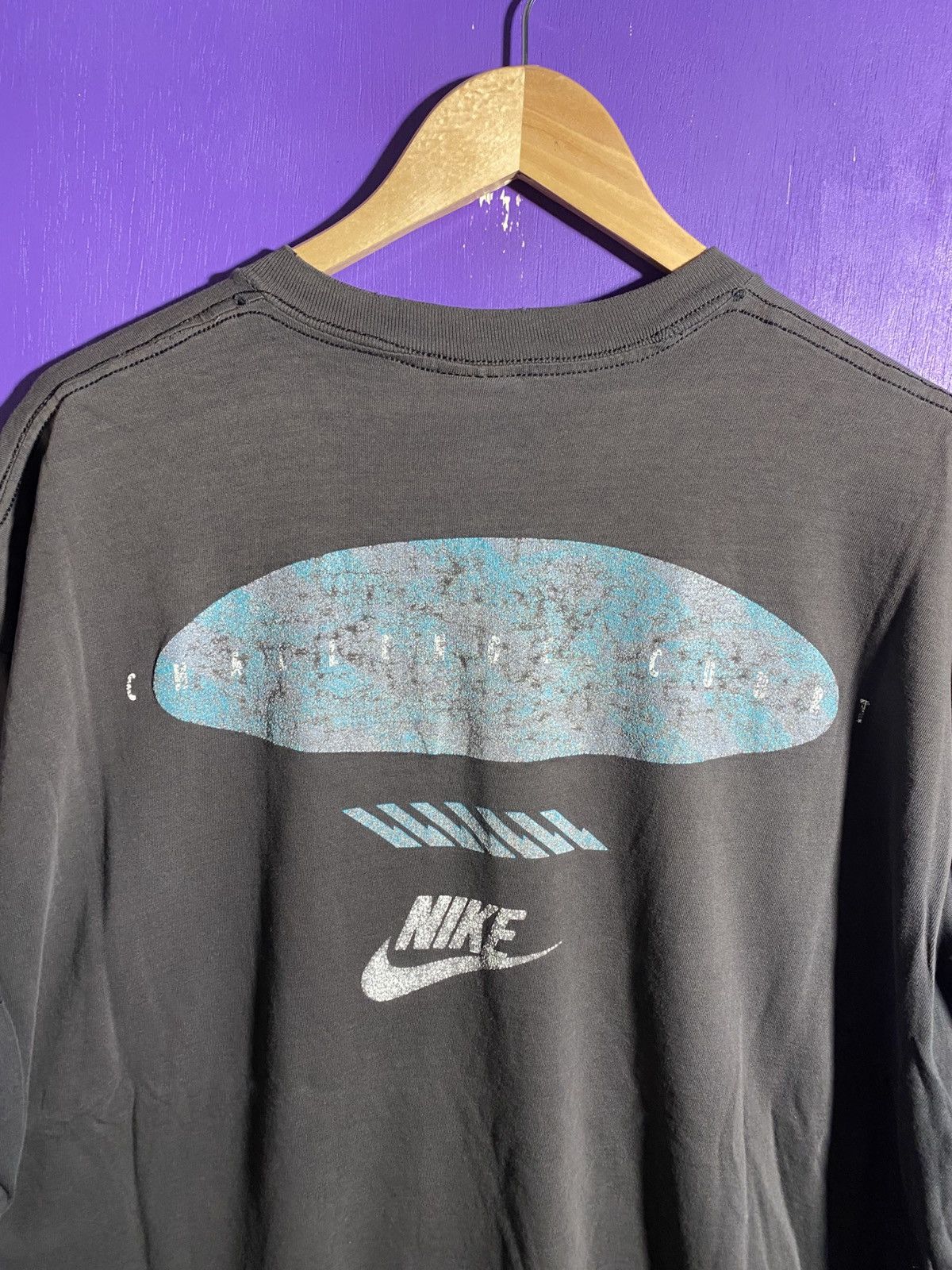 Nike × Vintage Vintage 90s Nike challenge court mullet tee Size US XXL / EU 58 / 5 - 3 Thumbnail