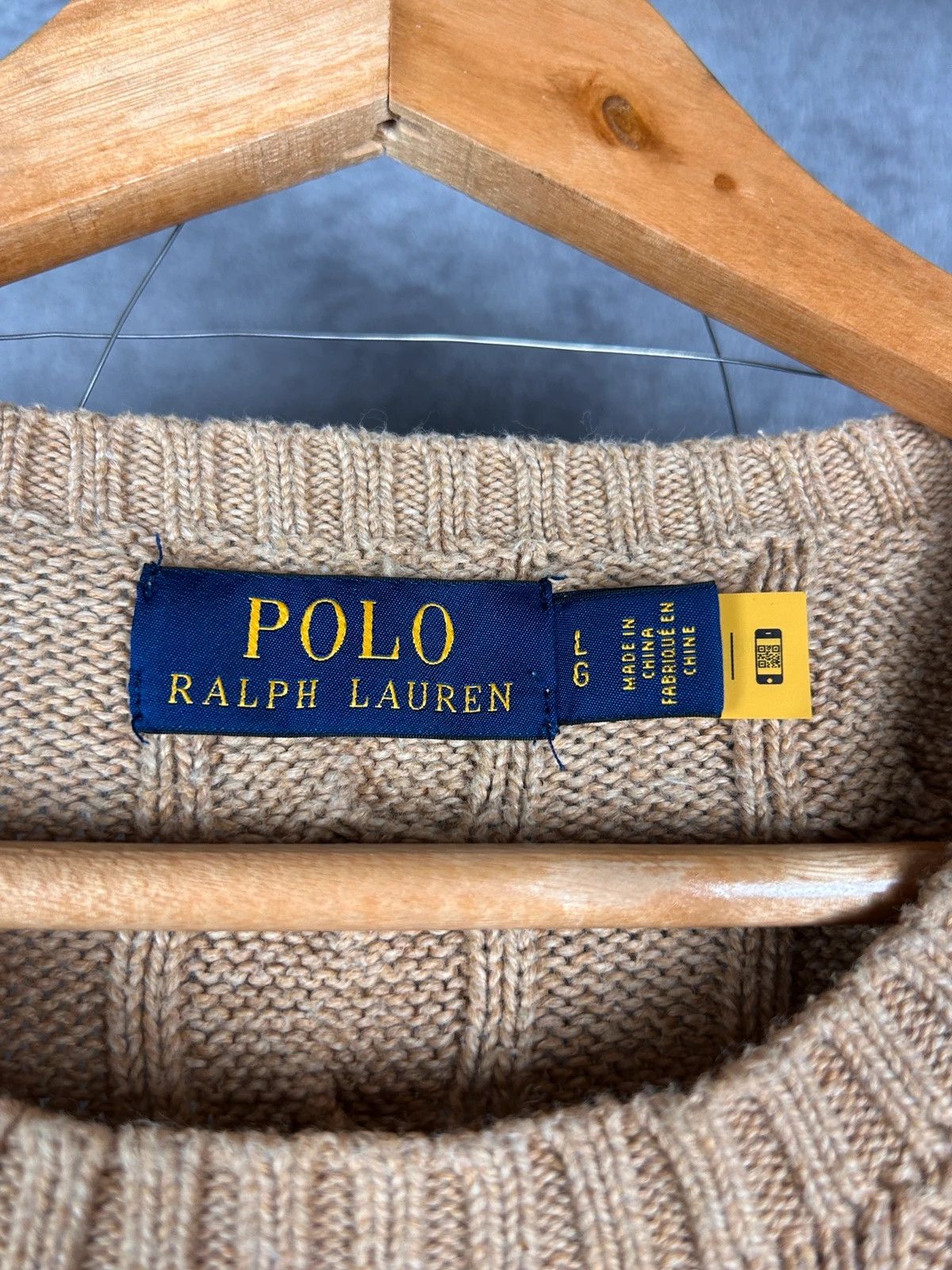 Designer × Polo Ralph Lauren Polo Ralph Lauren beige knitwearold money mini logo pony Size US L / EU 52-54 / 3 - 5 Thumbnail