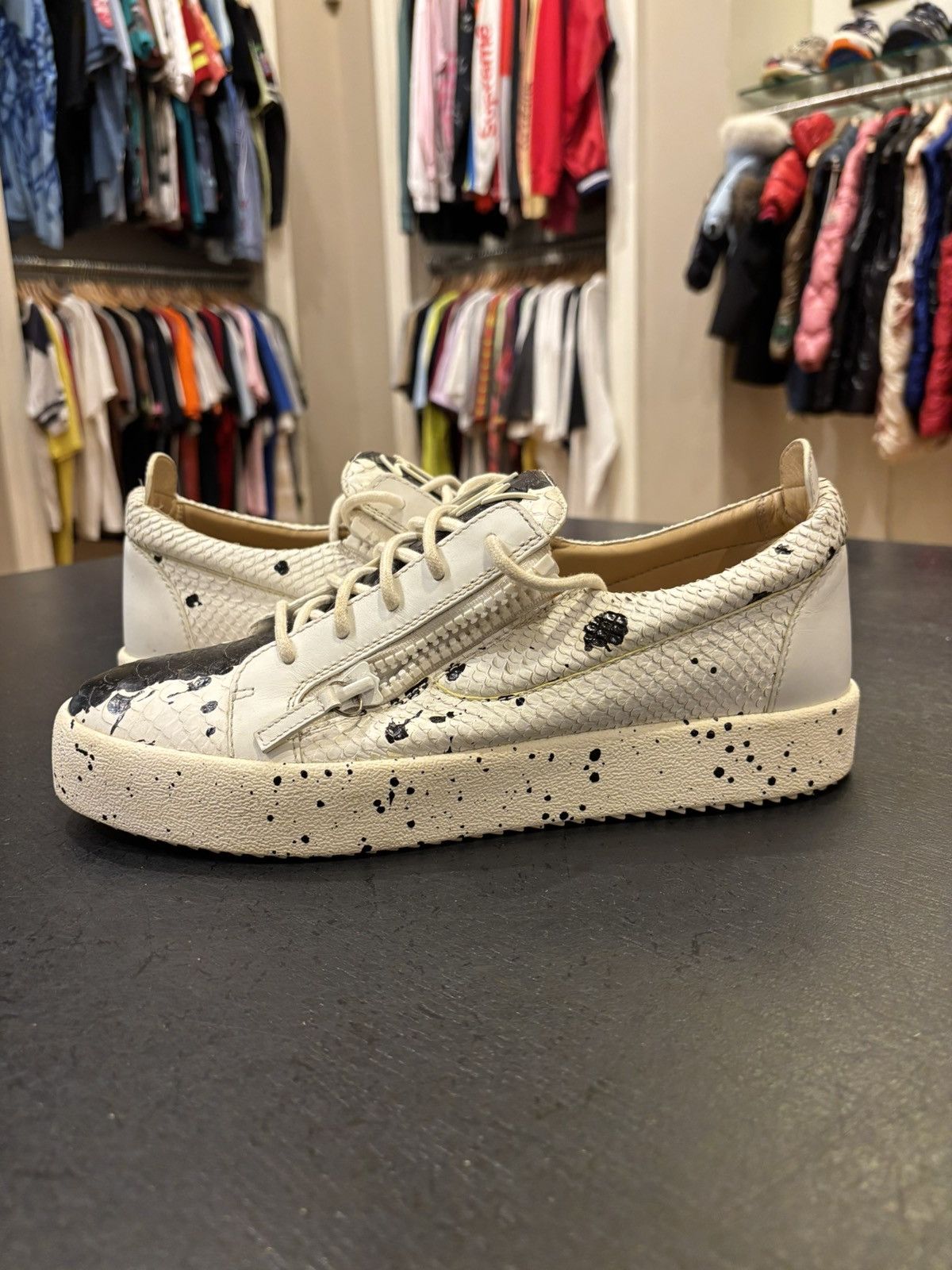Giuseppe Zanotti Giuseppe Zanotti Low Top Sneakers Size US 11 / EU 44 - 1 Thumbnail