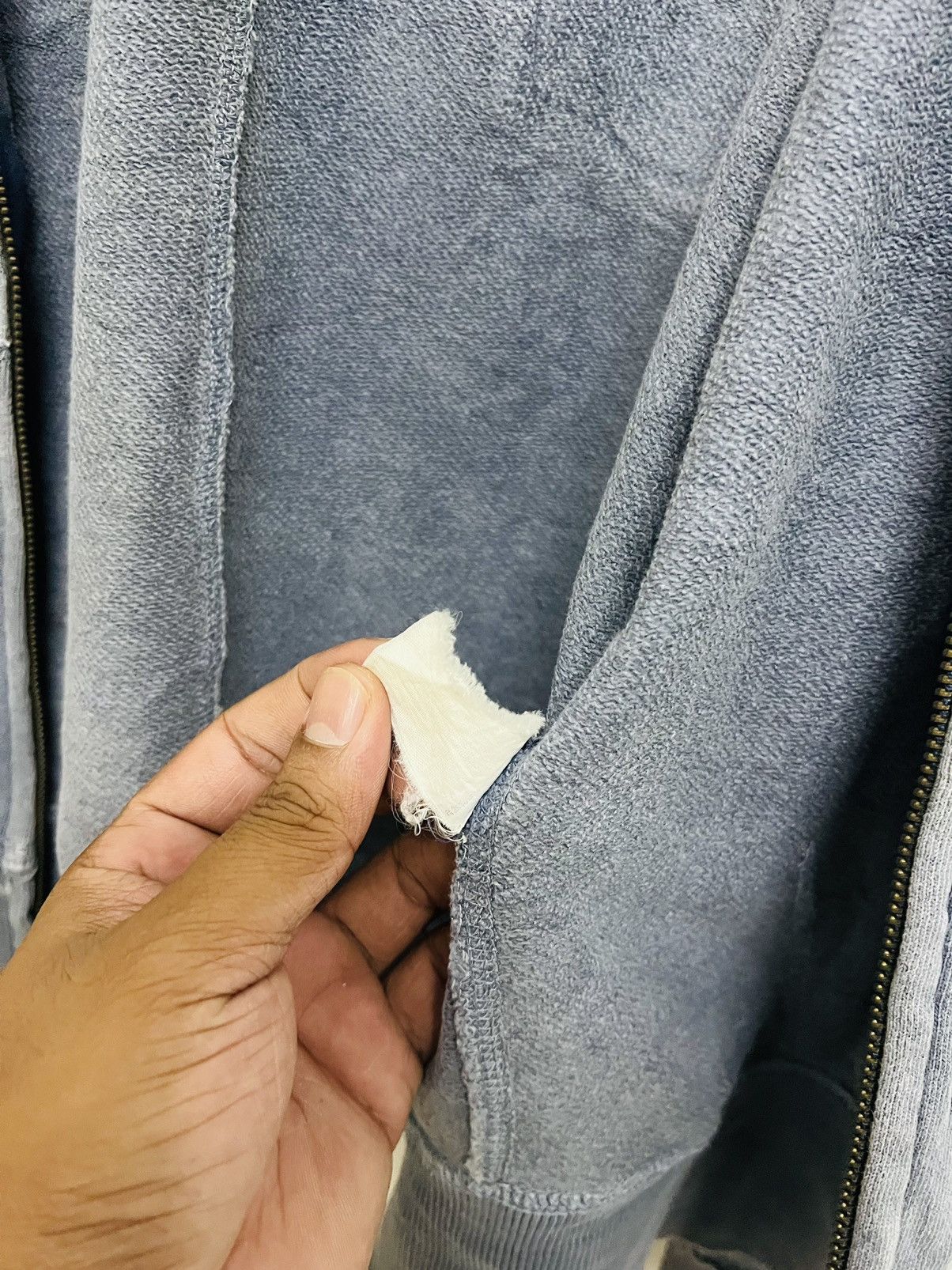 Japanese Brand SKY BOMBER 391B08 RECONSTRUCTED ZIPPER HOODIE JACKET Size US M / EU 48-50 / 2 - 11 Thumbnail