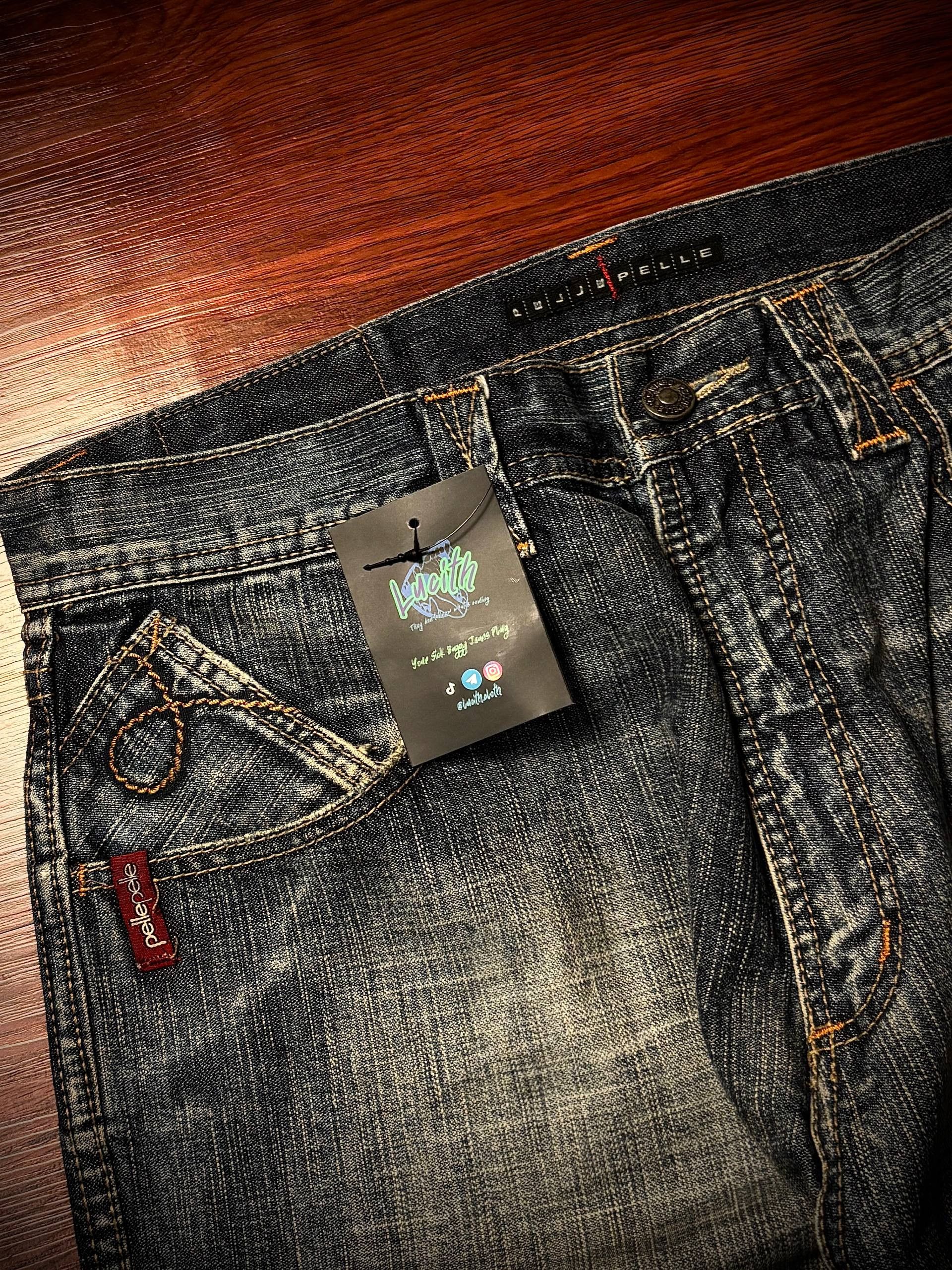 Pelle Pelle Vintage Pelle Pelle Crack Wash Denim Life Liberty & Fashion Size US 32 / EU 48 - 3 Thumbnail