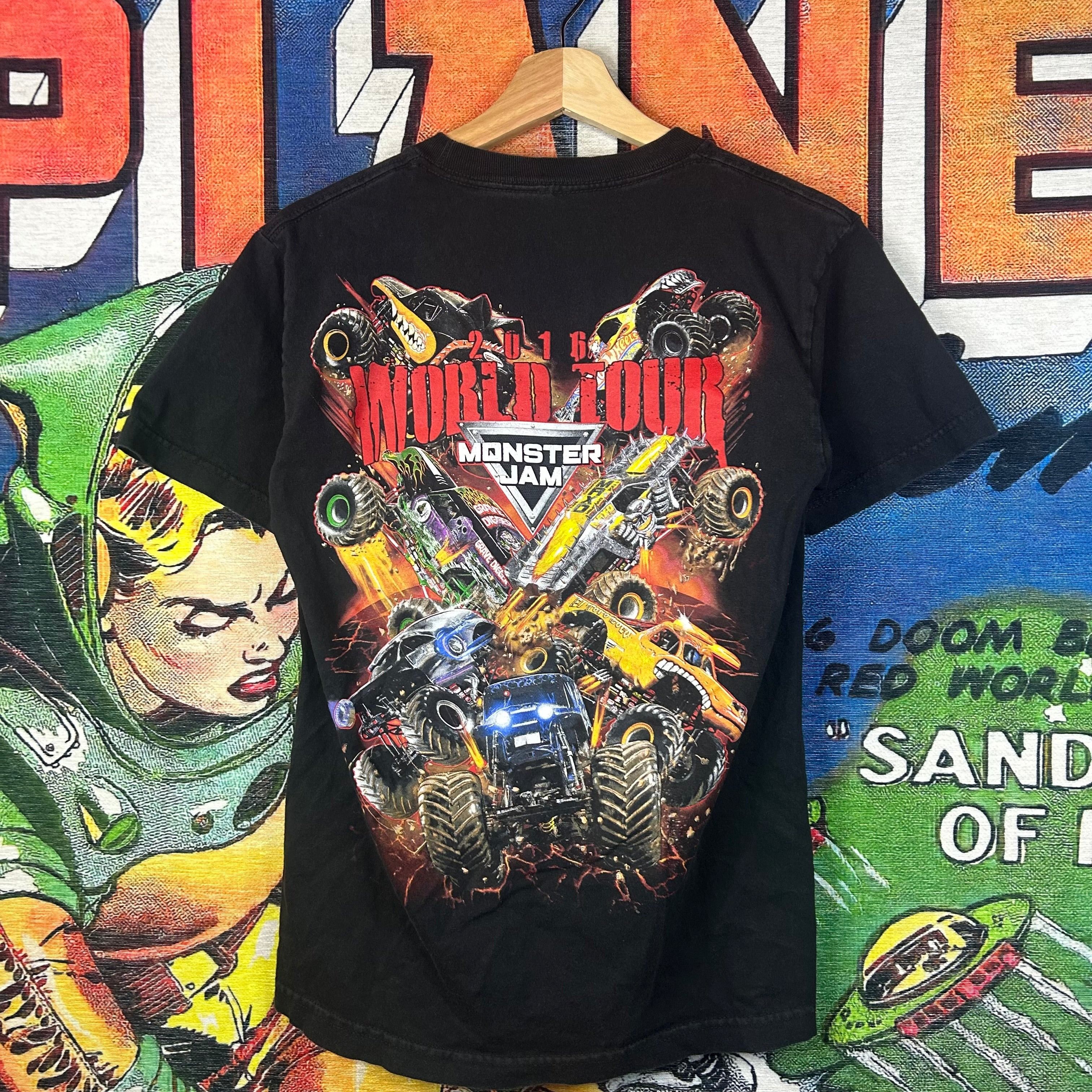 Vintage Monster Jam World Tour Tee Size Medium Size US M / EU 48-50 / 2 - 2 Thumbnail
