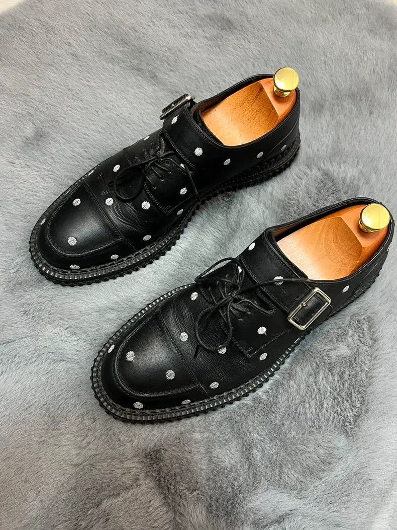 Dior Dior Lily of the Valley Series Black and White Polka Dot W Size US 8 / EU 41 - 6 Thumbnail