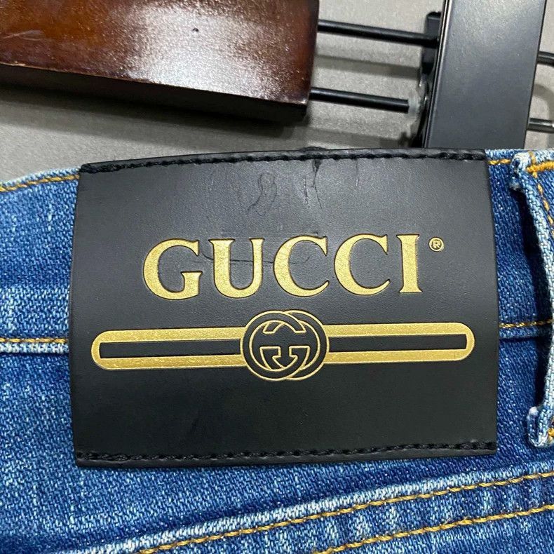 Gucci Blue Flared Denim Pants by Gucci-2505 Size 25" / US 0 / IT 36 - 4 Thumbnail