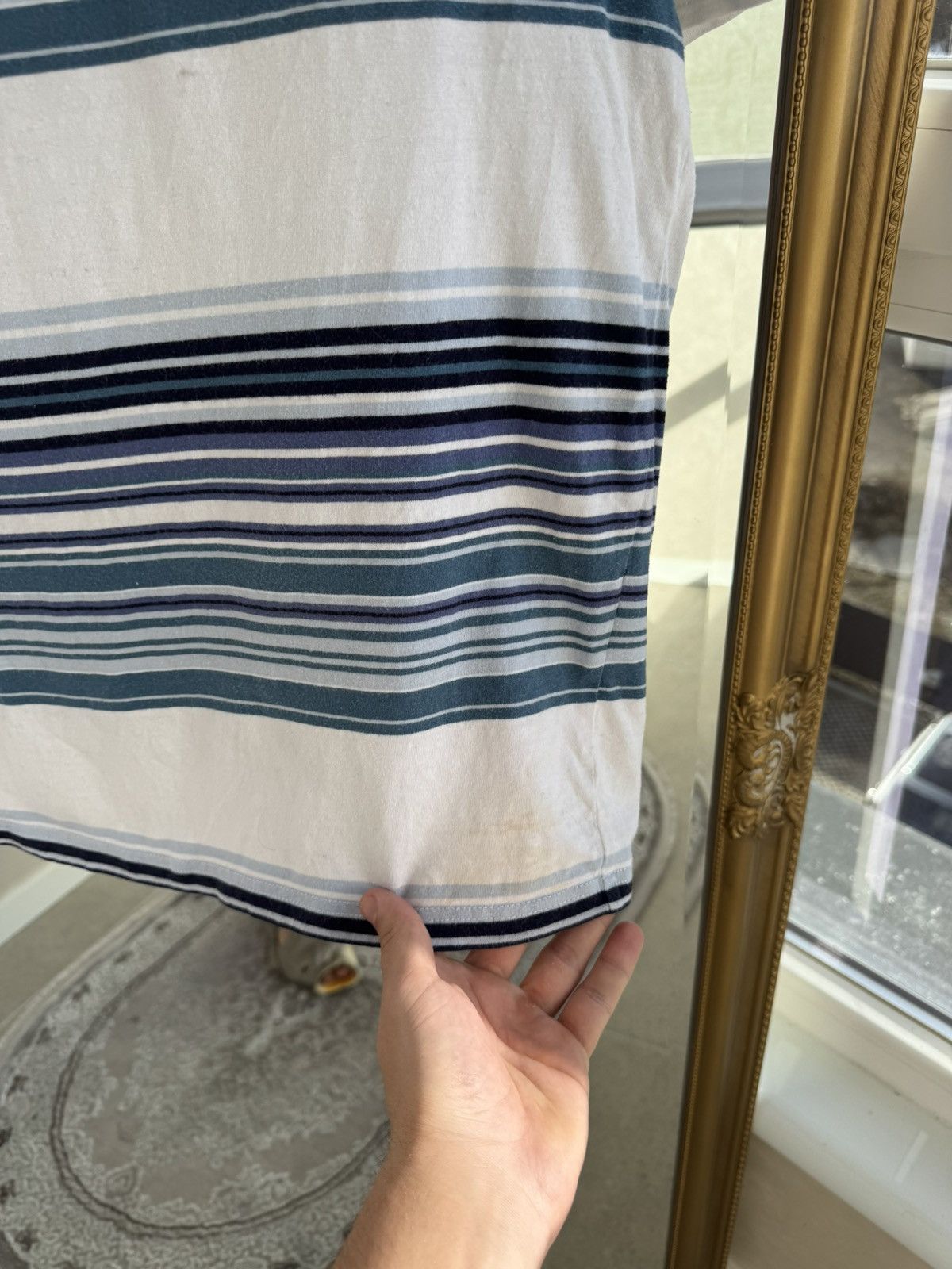Yves Saint Laurent Yves Saint Lauren YSL T-shirt striped cotton vintage Size US M / EU 48-50 / 2 - 2 Thumbnail