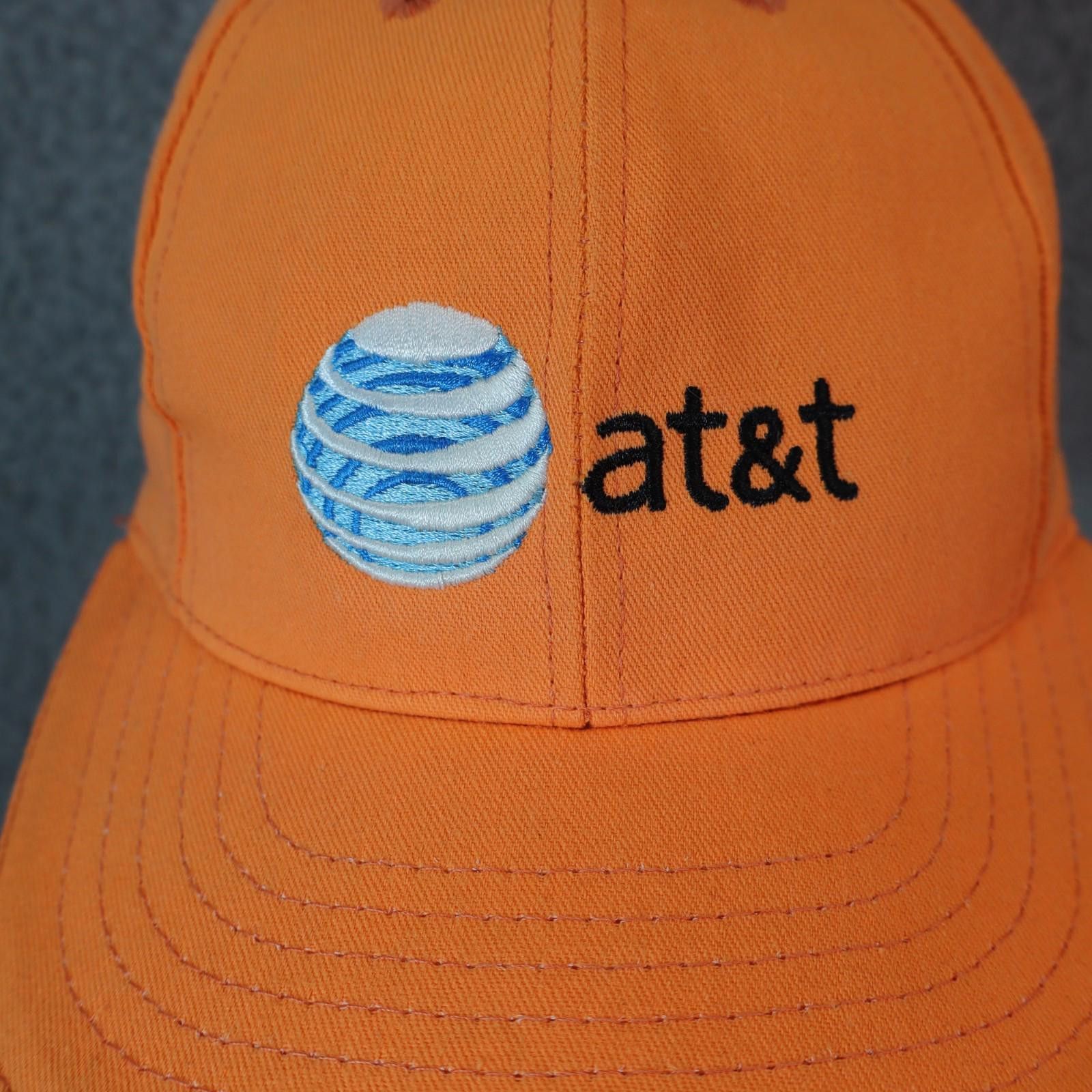 Other AT&T Ball Cap Work Uniform Orange Hat Promo Employee Flex Size ONE SIZE - 3 Thumbnail