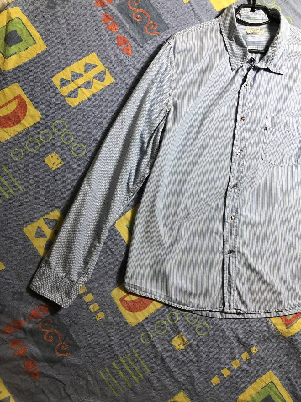 Polo Ralph Lauren × Ralph Lauren × Vintage Polo Ralph Lauren Vintage Mens Long Sleeve Striped Shirt Size US XL / EU 56 / 4 - 2 Thumbnail