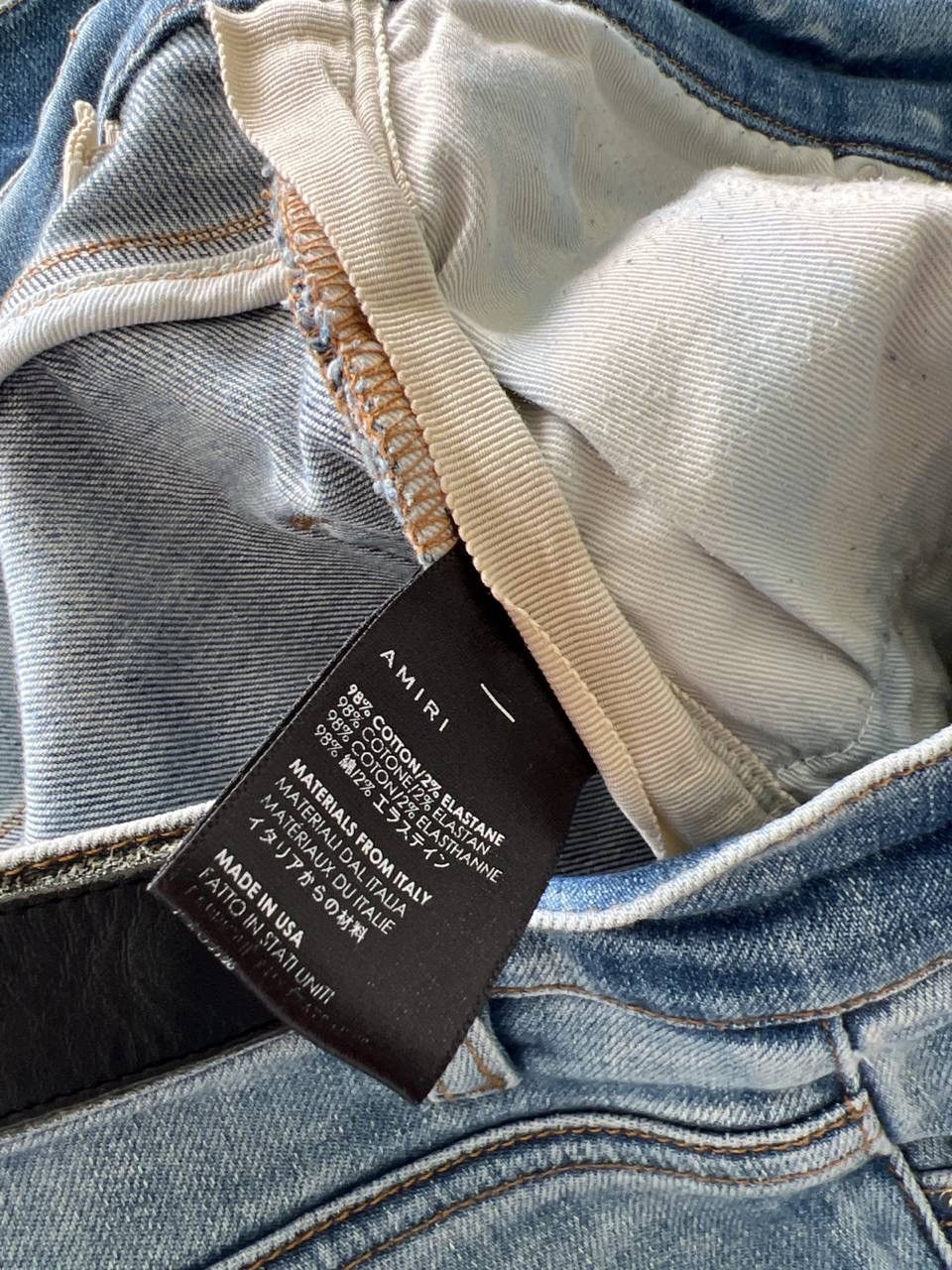 Amiri Amiri Distressed Blue Denim Size US 32 / EU 48 - 4 Thumbnail
