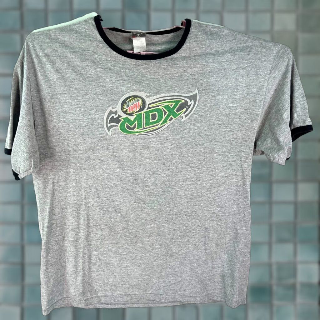 Hanes Mountain Dew MDXT Shirt XL Mens Short Sleeve Gray Hanes Beefy-T Graphic Print Adventure Time Astro Boy T-Shirt Size US XL / EU 56 / 4 - 1 Thumbnail