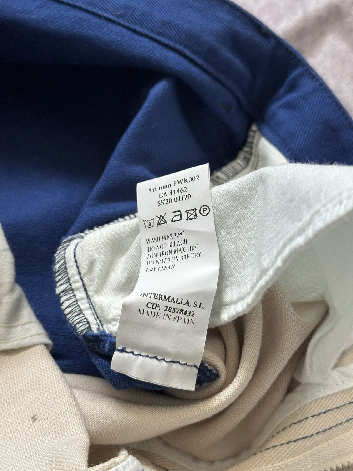 Paloma Wool Paloma Wool Dax Pant EU38 Cream Blue Straight High Waist Size 26" / US 2 / IT 38 - 13 Thumbnail