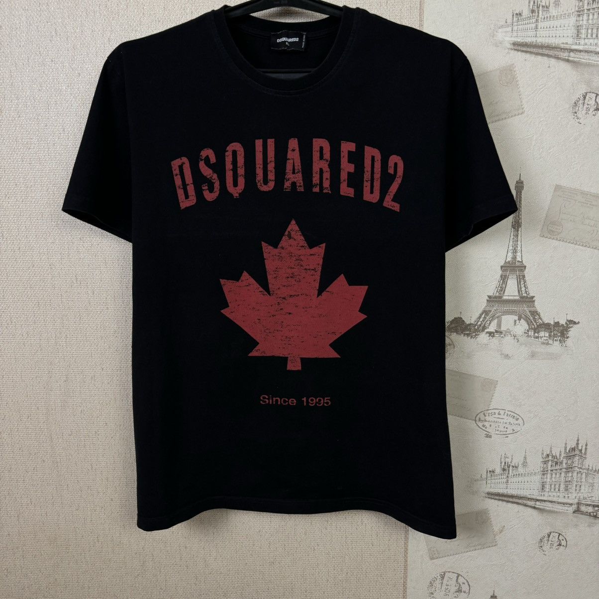 Dsquared2 Dsquared2 T shirt Logo Black Men XL Luxury Streetwear Size US XL / EU 56 / 4 - 6 Thumbnail